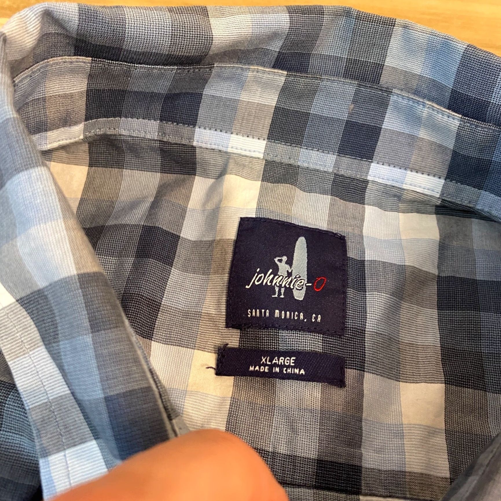 johnnie-O johnnie-O Shirt Mens XL Blue Plaid Button-Down Cotton Oxford Long Sleeve Product Title Size US XL / EU 56 / 4 - 3 Thumbnail