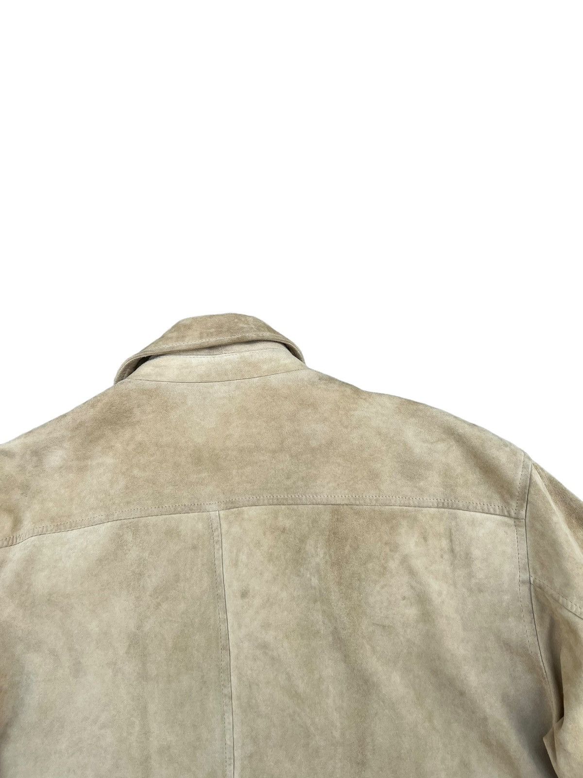 DKNY RARE! Vintage 90s DKNY Patina Suede Leather Jacket Size US XL / EU 56 / 4 - 19 Thumbnail