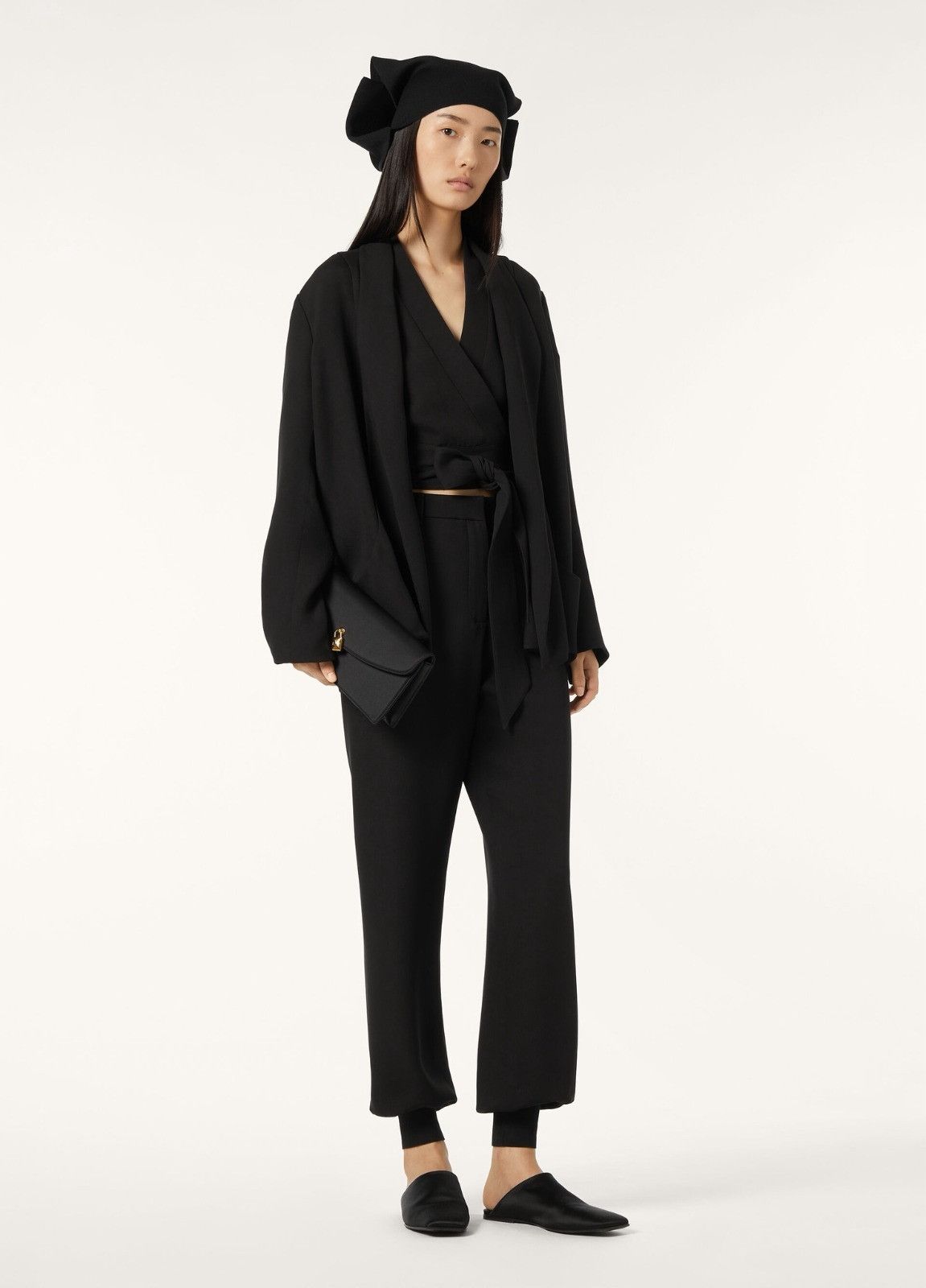 Loro Piana o1srvl11e0526 FAP0497 Audley Pant in Black Size 25" / US 0 / IT 36 - 7 Thumbnail