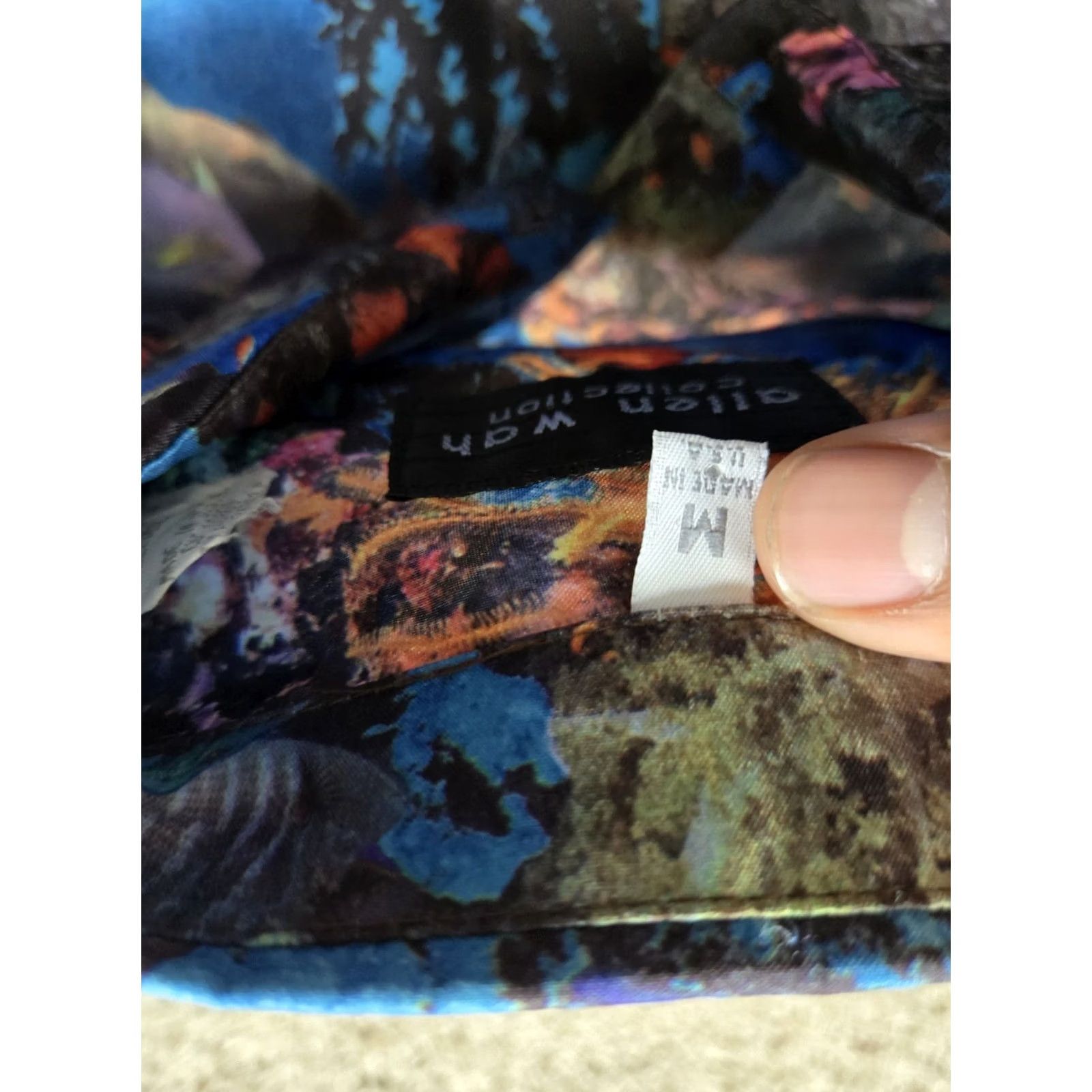 REEF VINTAGE Allen Wah Shirt Medium Mens Button Up Coral Reef Aquarium Print USA 90s Size US M / EU 48-50 / 2 - 5 Thumbnail