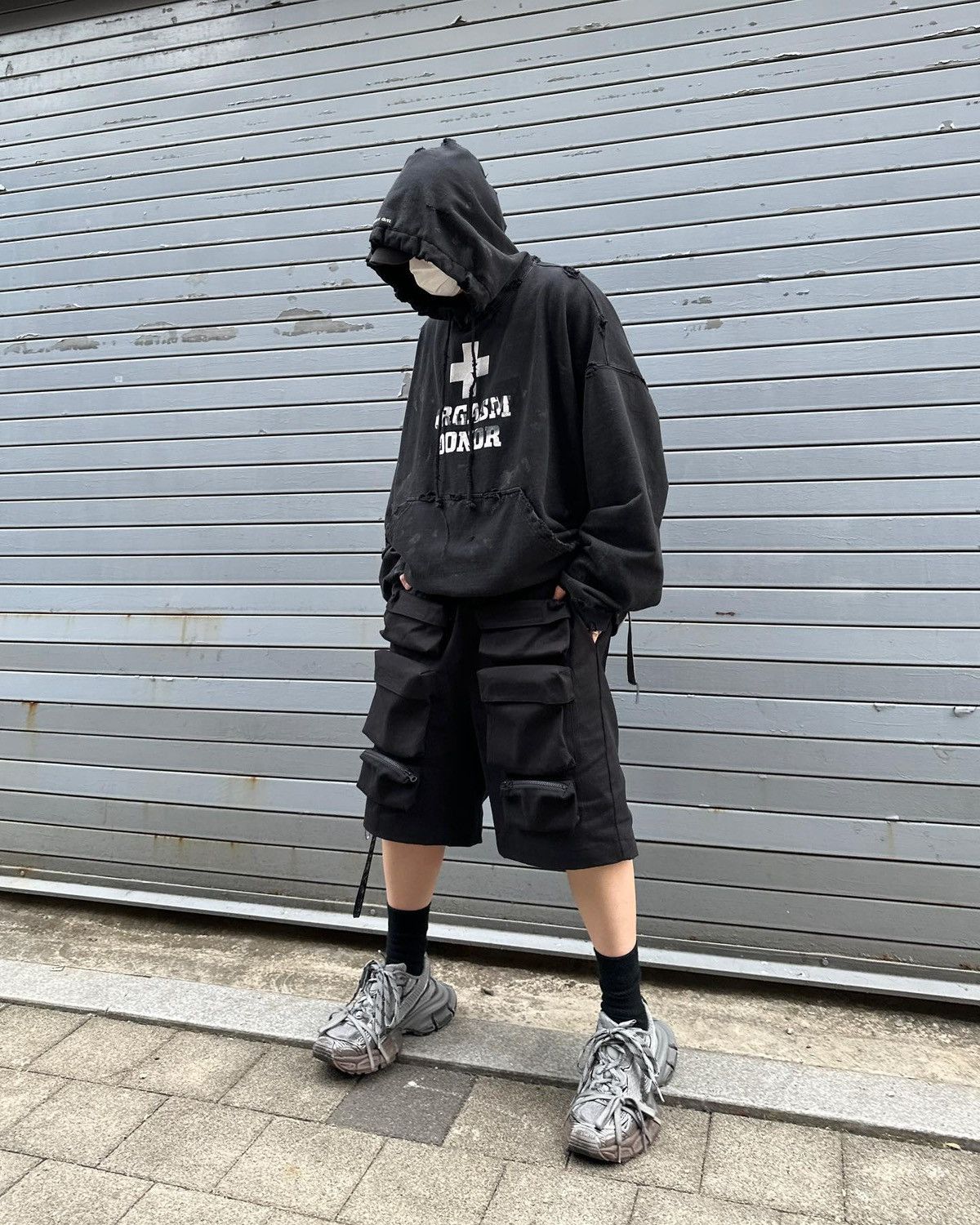 PROJECT G/R Project G/R Orgasm Donor Hoodie WashedBlack GR Protocl Index Size US M / EU 48-50 / 2 - 5 Thumbnail