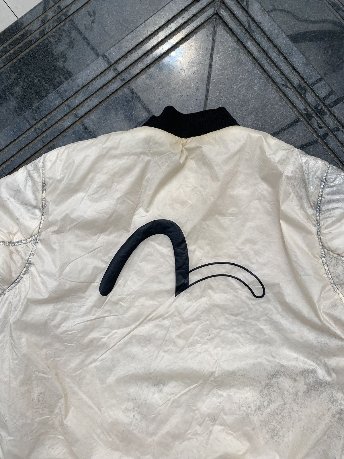 Evisu 90’s EVISU KURO TWO SIDE RARE MULTI LOGO RETRO ZIP BOMBER Size US XXL / EU 58 / 5 - 7 Thumbnail