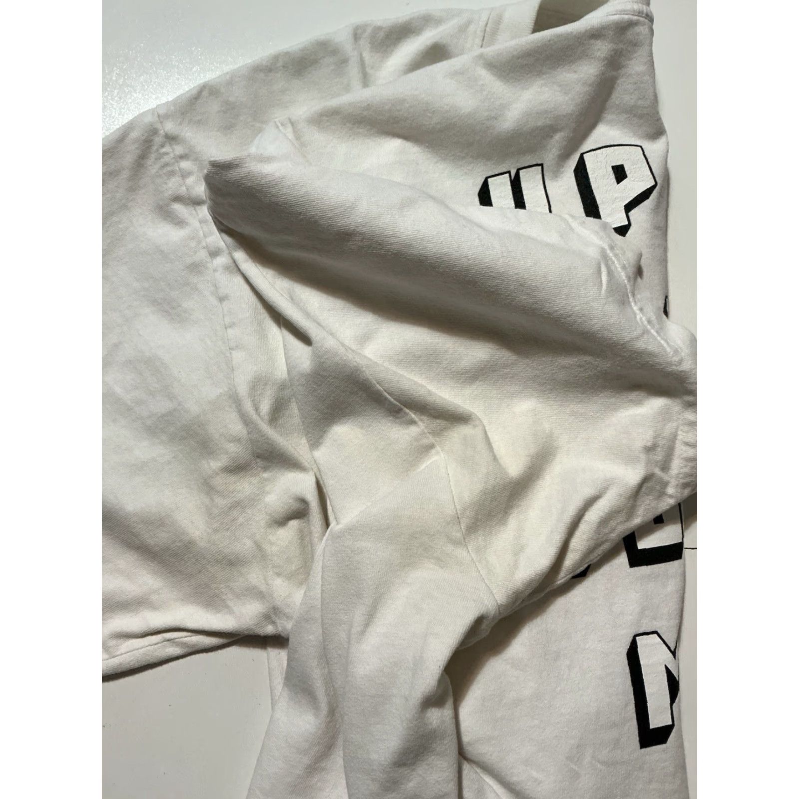 Undefeated VINTAGE Undefeated T-Shirt White Undefeated X UACTP Fit Upper Body Muscle Mass & Power Moves Sz.L Mens Shirt Size US L / EU 52-54 / 3 - 7 Thumbnail