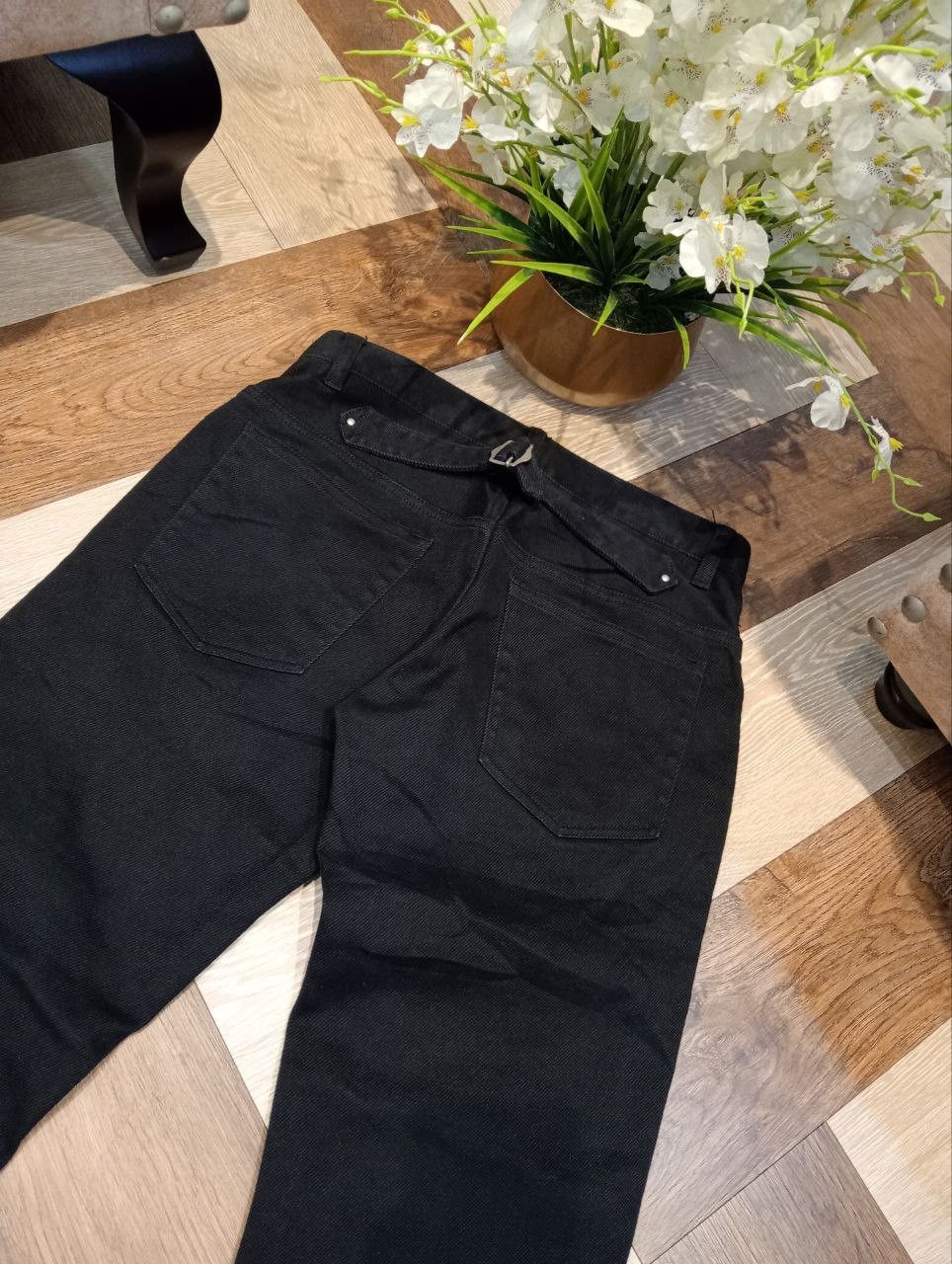J. Press J. PRESS BUCKLE BACK BLACK JEANS Size US 31 - 9 Thumbnail
