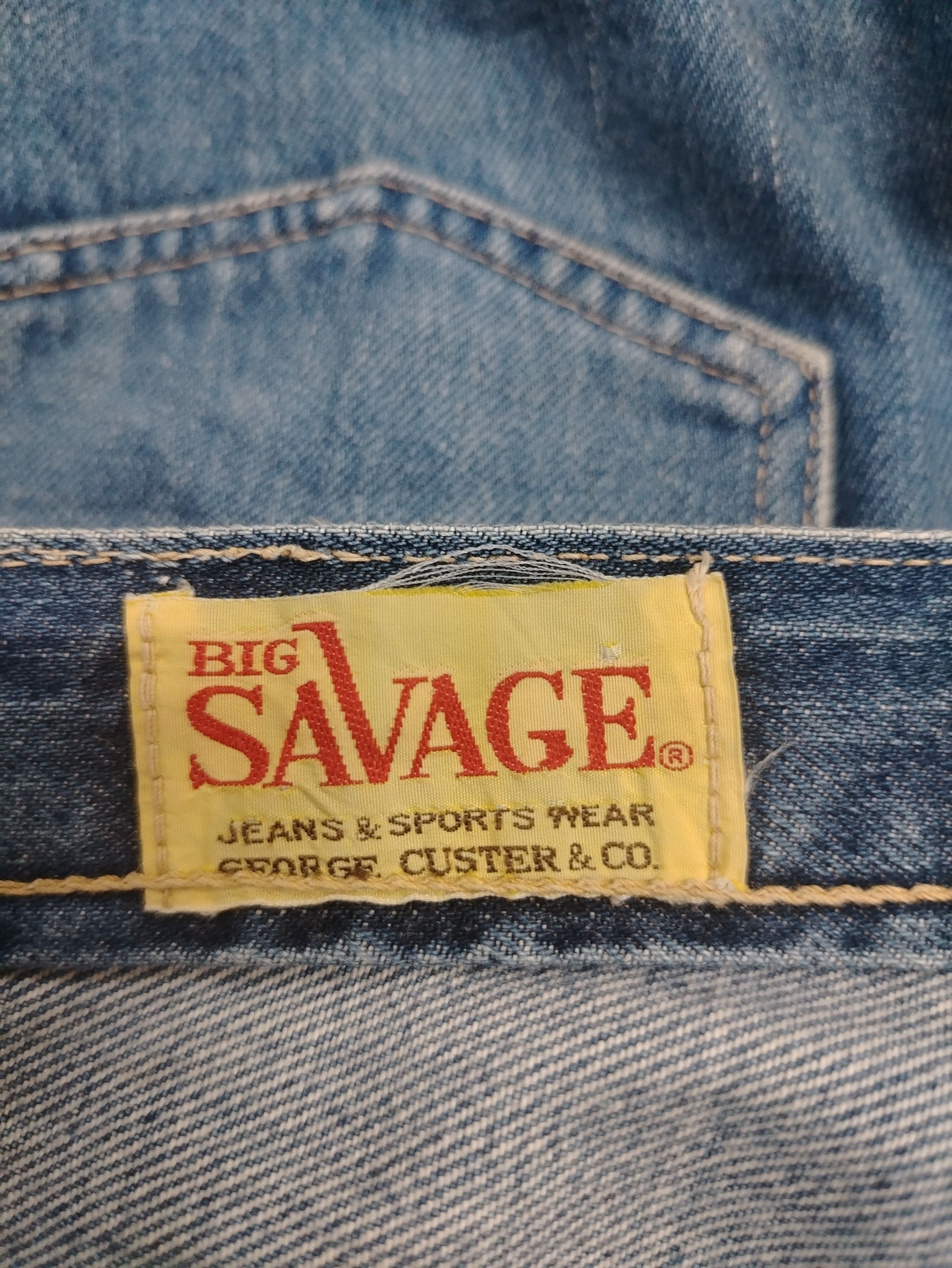 Vintage Vintage Big Savage denim Size US 32 / EU 48 - 5 Thumbnail