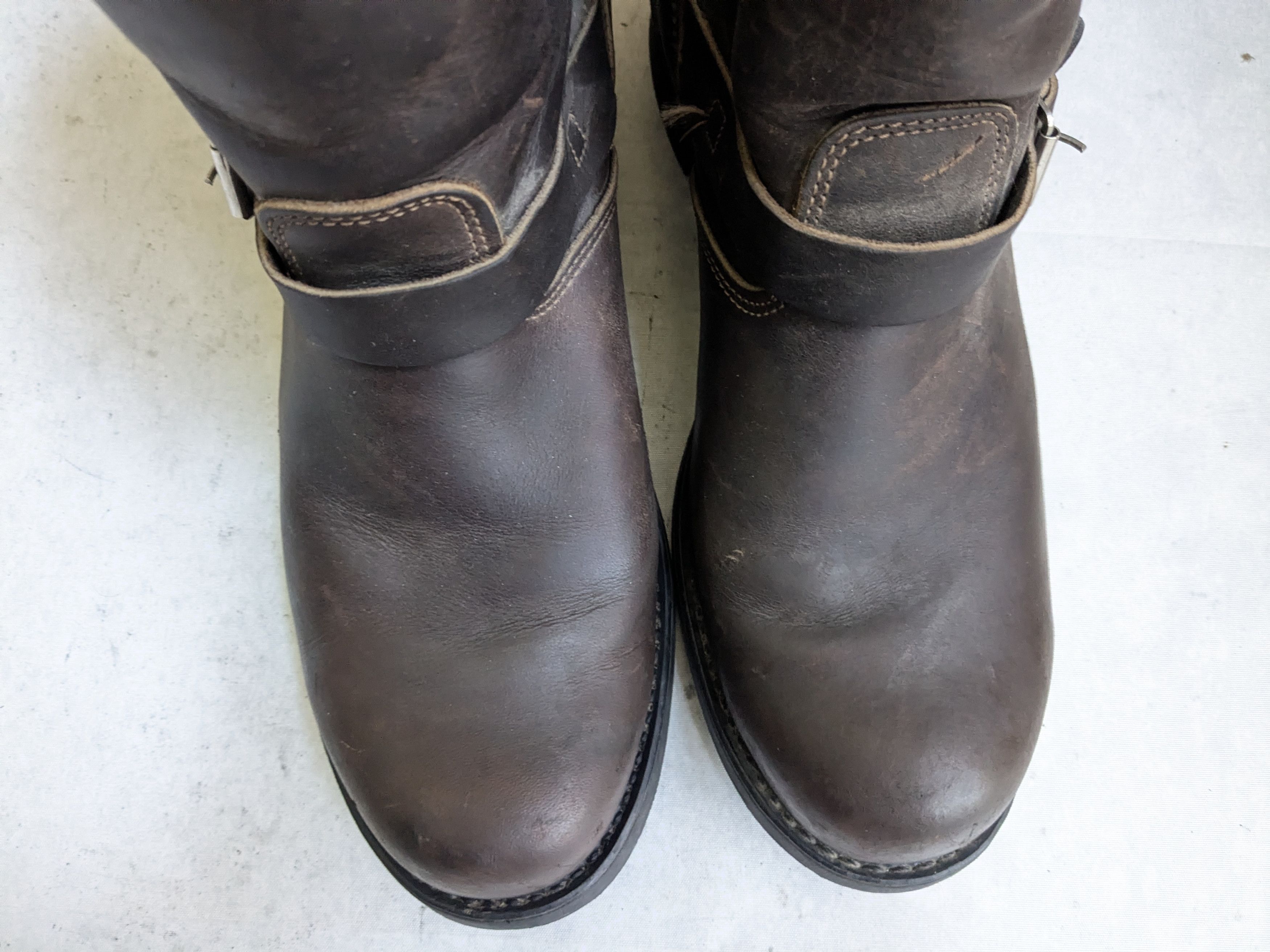Frye Frye Engineer Boots Brown 12 M Leather Buckle Size US 12 / EU 45 - 2 Thumbnail