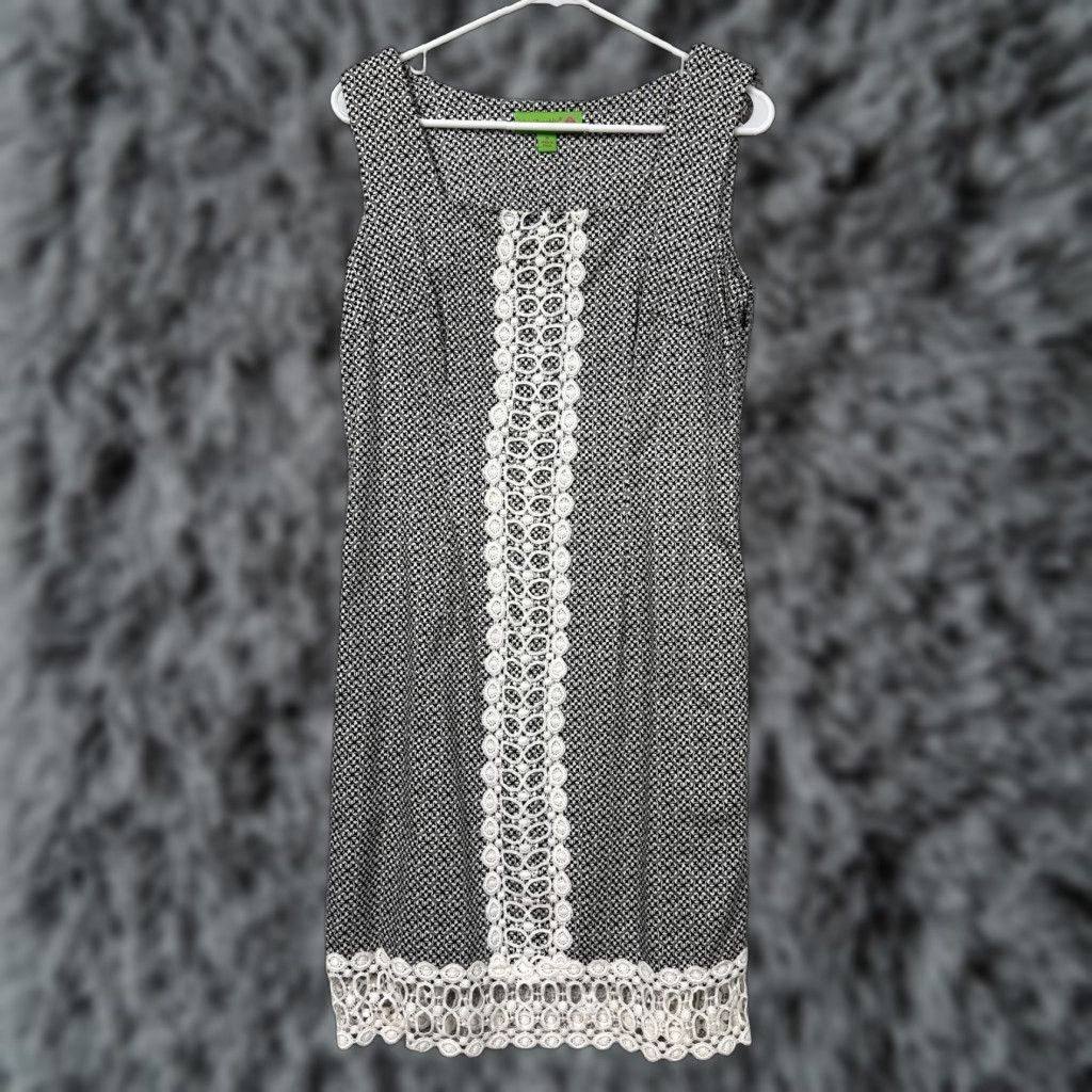 Vintage Island Republic Dress 8 Lace Pockets Office Chic Preppy Resort Coastal Coquette Size M / US 6-8 / IT 42-44 - 1 Thumbnail
