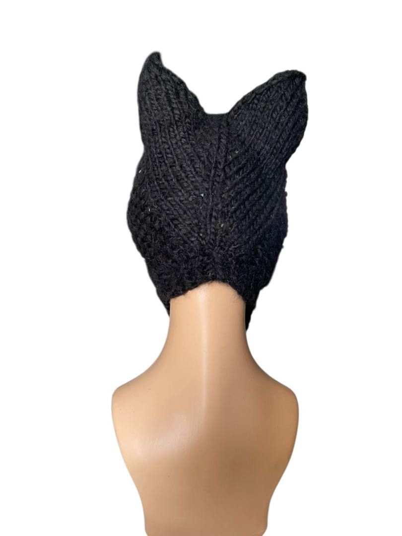 Handmade × Japanese Brand Japanese Brand Bunny Horn Knit Beanie Hat Size ONE SIZE - 3 Thumbnail