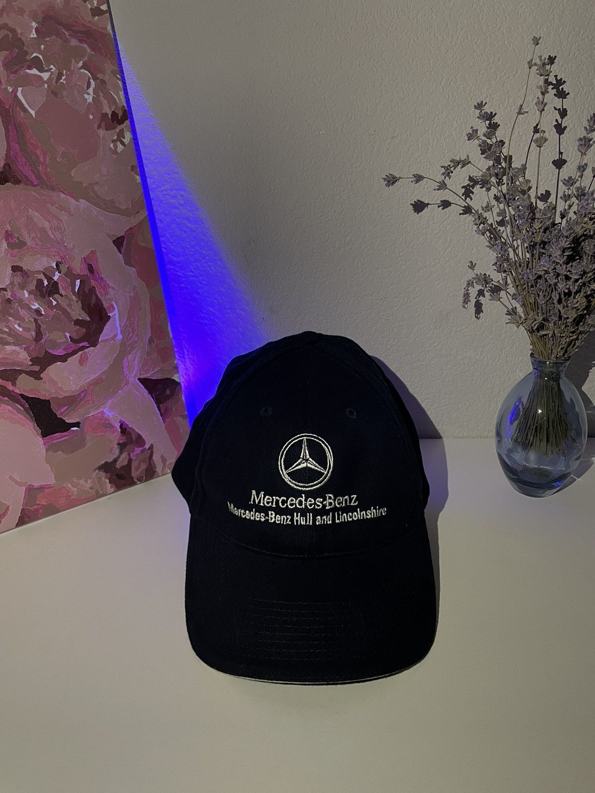 Mercedes-Benz × Vintage Mercedes-Benz 90’s VTG Hat Black Cap Size ONE SIZE - 3 Thumbnail