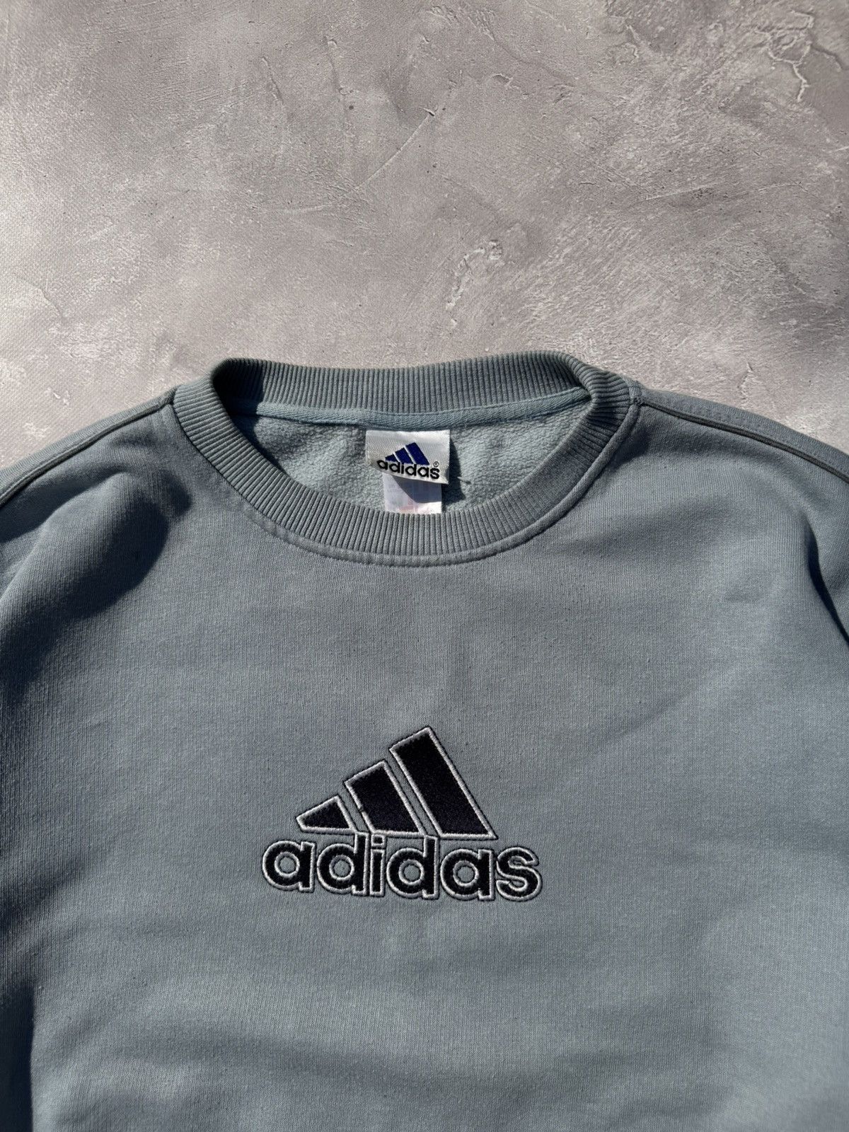 Adidas Vintage 00s Adidas Y2k Baggy Crewneck Sweatshirt Size US XL / EU 56 / 4 - 5 Thumbnail
