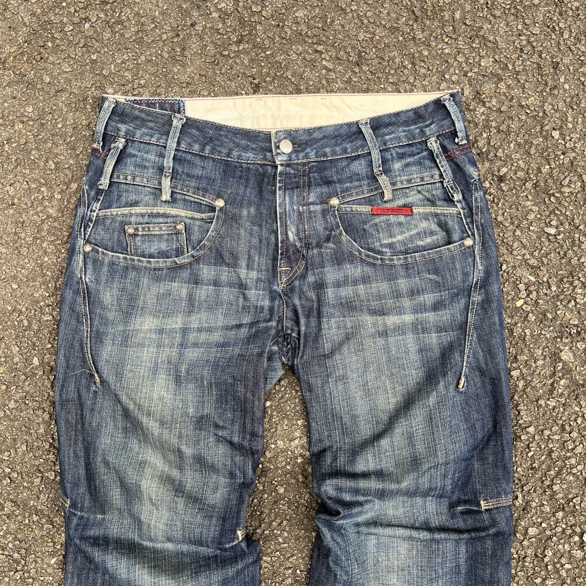 Marithe + Francois Girbaud Vintage Y2K MFG Faded Jeans Size US 33 - 3 Thumbnail