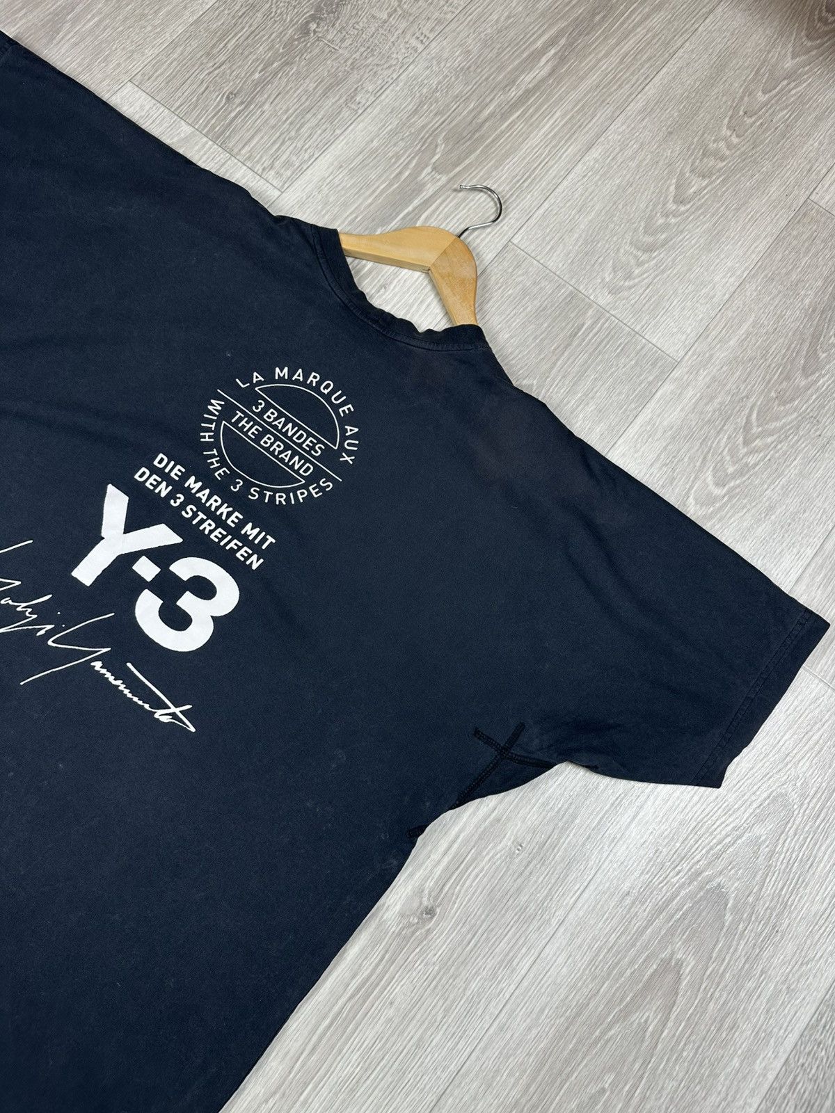 Adidas Adidas Y-3 Yohji Yamamoto Distressed T-Shirt Size US L / EU 52-54 / 3 - 2 Thumbnail