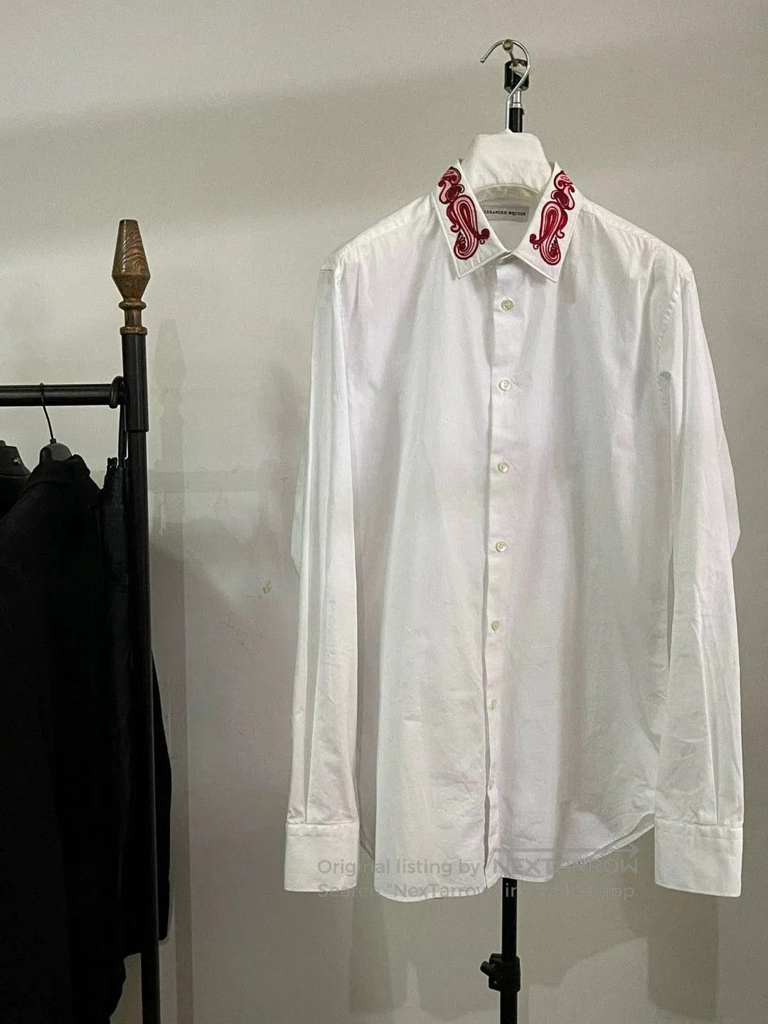 Alexander McQueen Alexander McQueen Embroidered Collar Shirt. Size US S / EU 44-46 / 1 - 4 Thumbnail