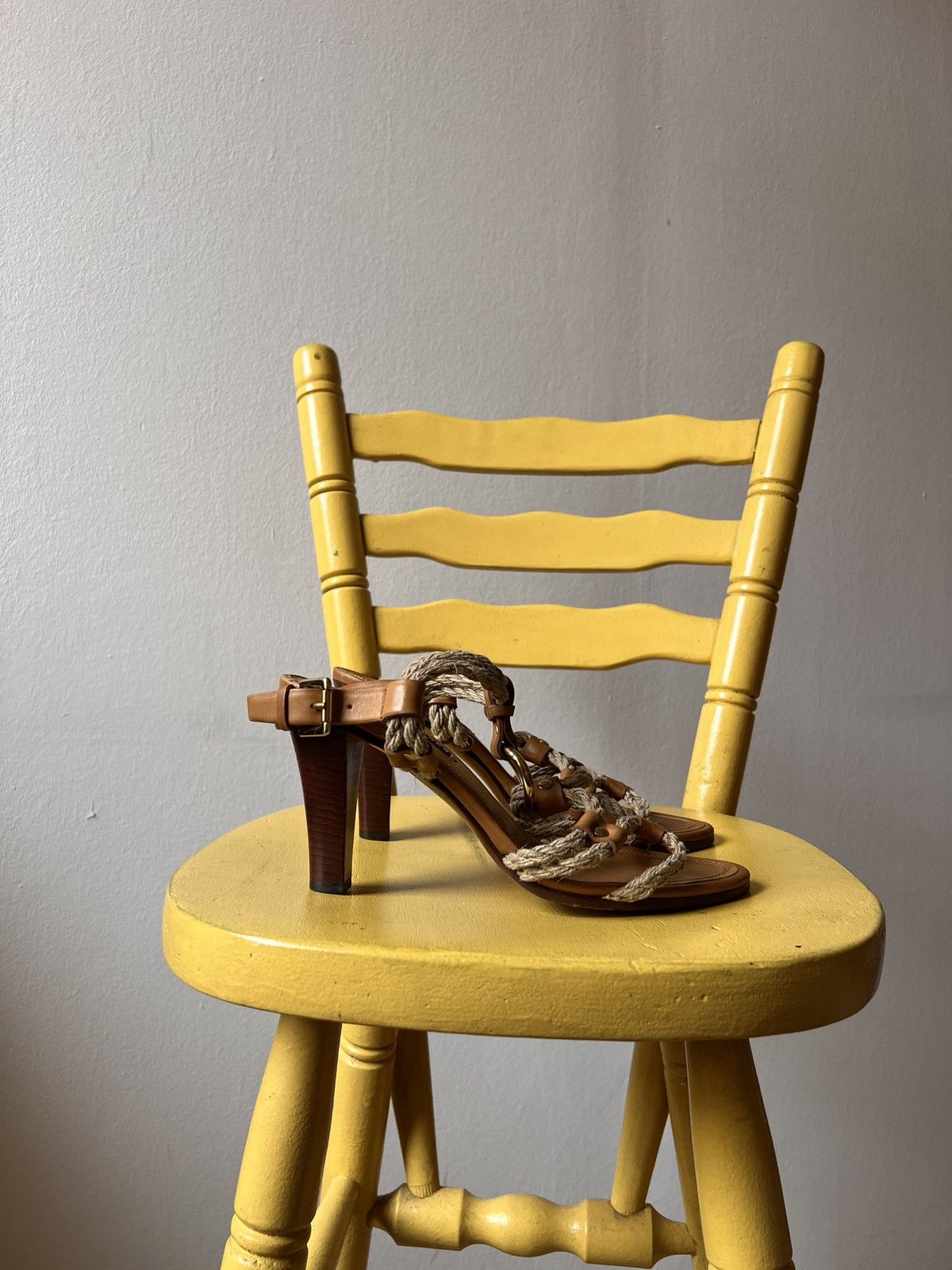 Ralph Lauren Purple Label Ralph Lauren Purple Label Heels Leather Rope Sandals Size US 8 / IT 38 - 6 Thumbnail