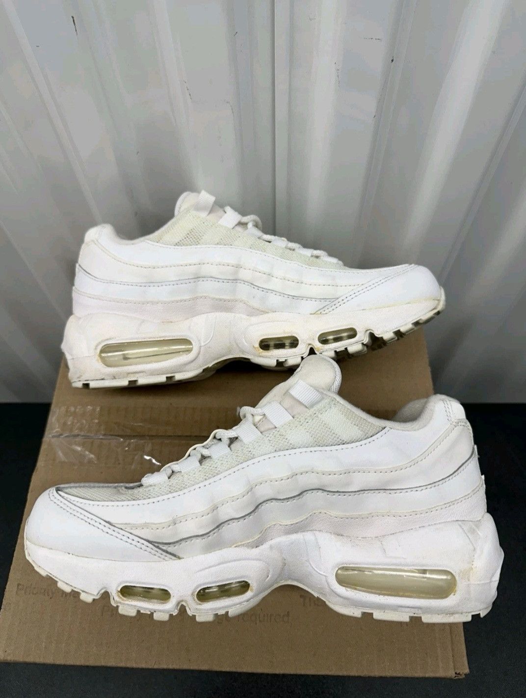 Nike Nike Air Max 95 Recraft Triple White CJ3906100 Size 6.5Y Size US 6.5 / EU 39-40 - 4 Thumbnail