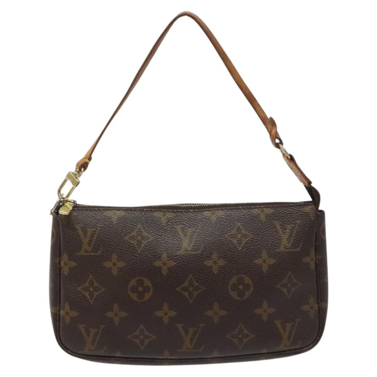 Louis Vuitton Pochette Accessoire Brown Canvas Clutch Bag (Pre-Owned) Size ONE SIZE - 1 Thumbnail
