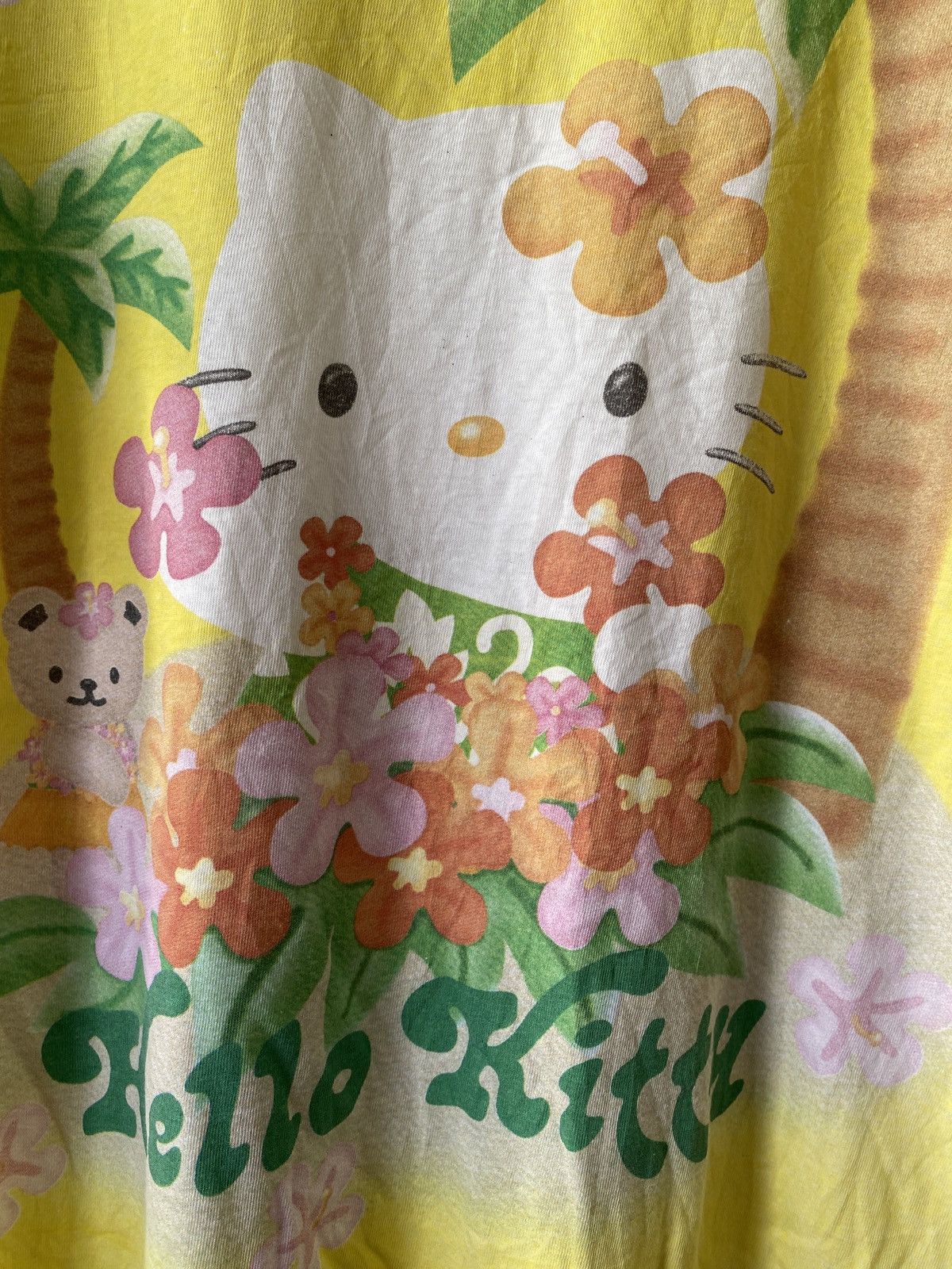Japanese Brand × Vintage Vintage 90s Hello Kitty Safari Design Fullprint T Shirt Size US L / EU 52-54 / 3 - 6 Thumbnail