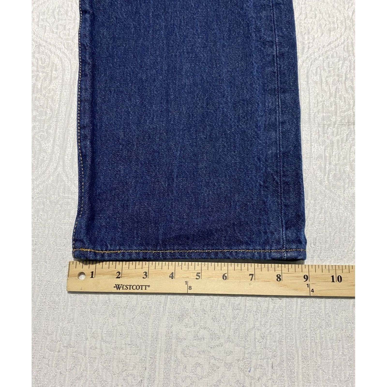 Levi's Levi's 501 Jeans Mens 37x28 Blue Button Fly Straight Leg Denim Classic Pants Jeans Size US 37 - 7 Thumbnail