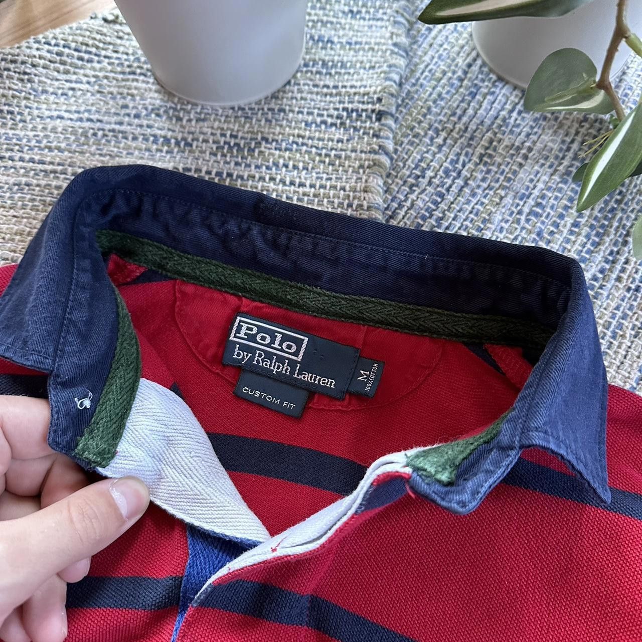 Polo Ralph Lauren Vintage Y2K Polo Ralph Lauren Striped Rugby Long Sleeve Size US M / EU 48-50 / 2 - 4 Thumbnail