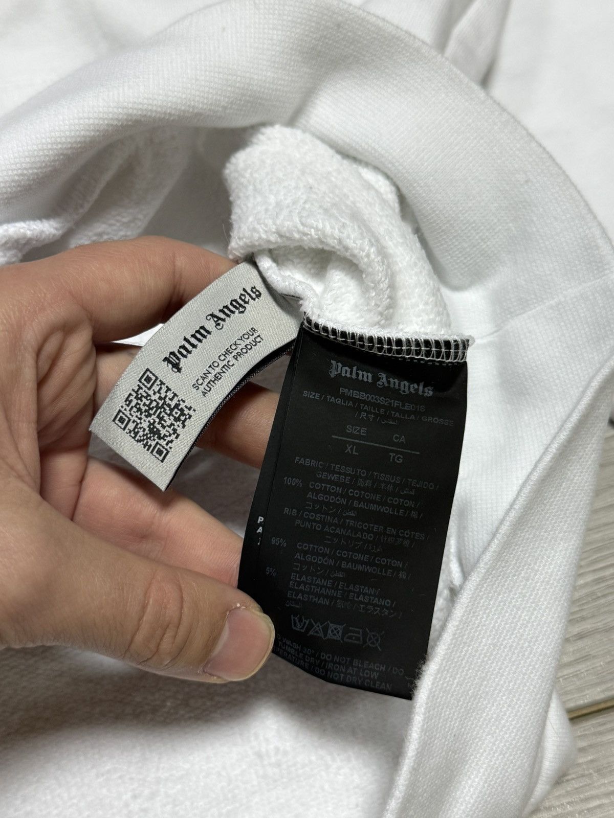 Palm Angels Palm Angels spray hoodie spell out Size US XL / EU 56 / 4 - 5 Thumbnail