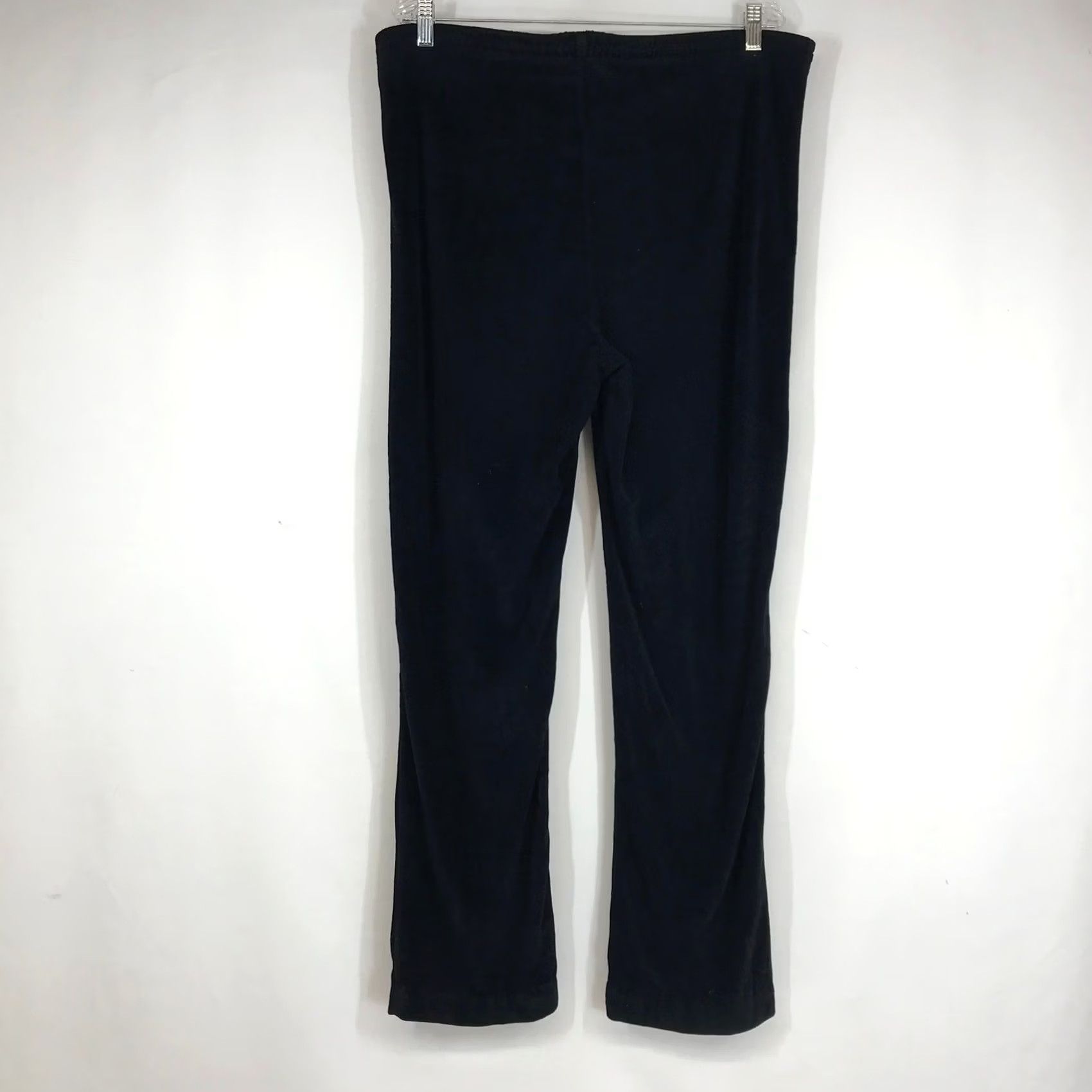 Nike VINTAGE Nike Sportswear Black Velour Track Pants High Rise Straight Leg Large Women Size 36" / US 14 / IT 50 - 4 Thumbnail