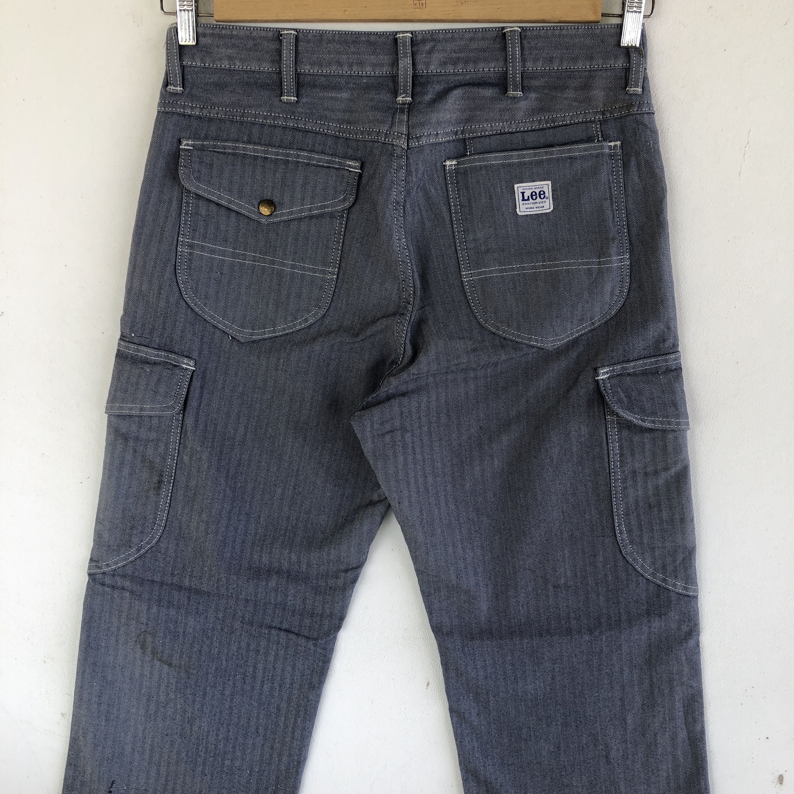 Lee Vintage Lee Carpenter Cargo Pants Lee Multi Pocket Trousers Size US 34 / EU 50 - 4 Thumbnail