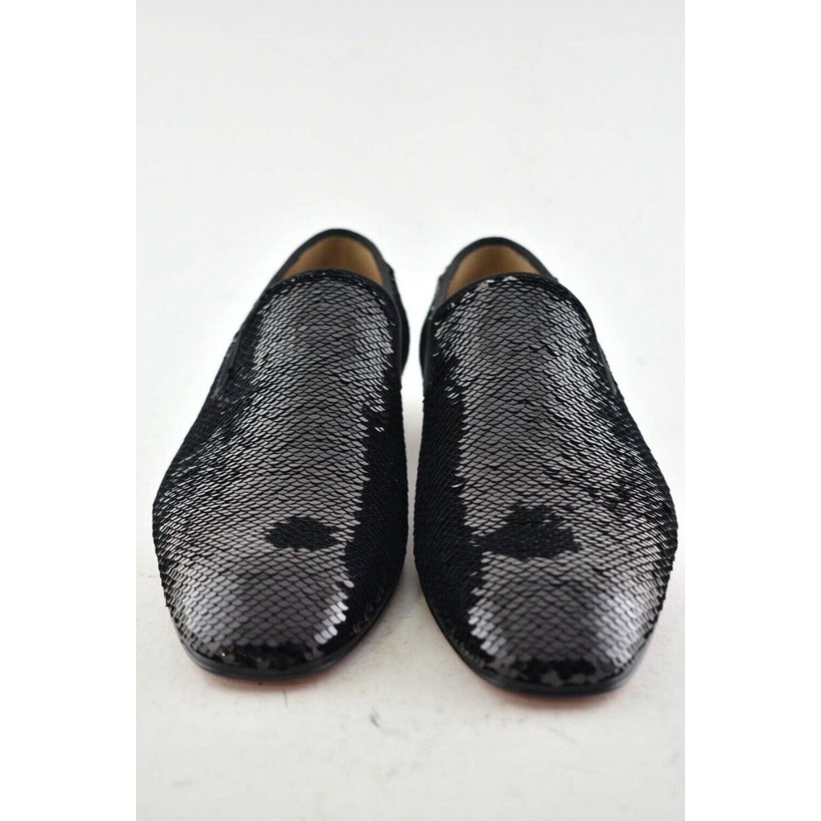 Christian Louboutin Christian Louboutin Black Paillette Scallops Dress Loafer 40 Size US 7 / EU 40 - 6 Thumbnail
