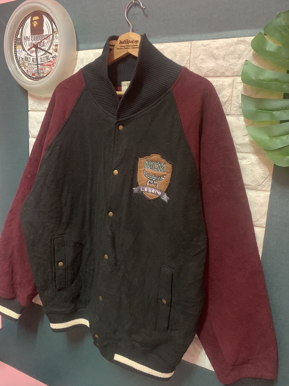 MCM × Vintage Varsity Jacket MCM Size US XL / EU 56 / 4 - 2 Thumbnail