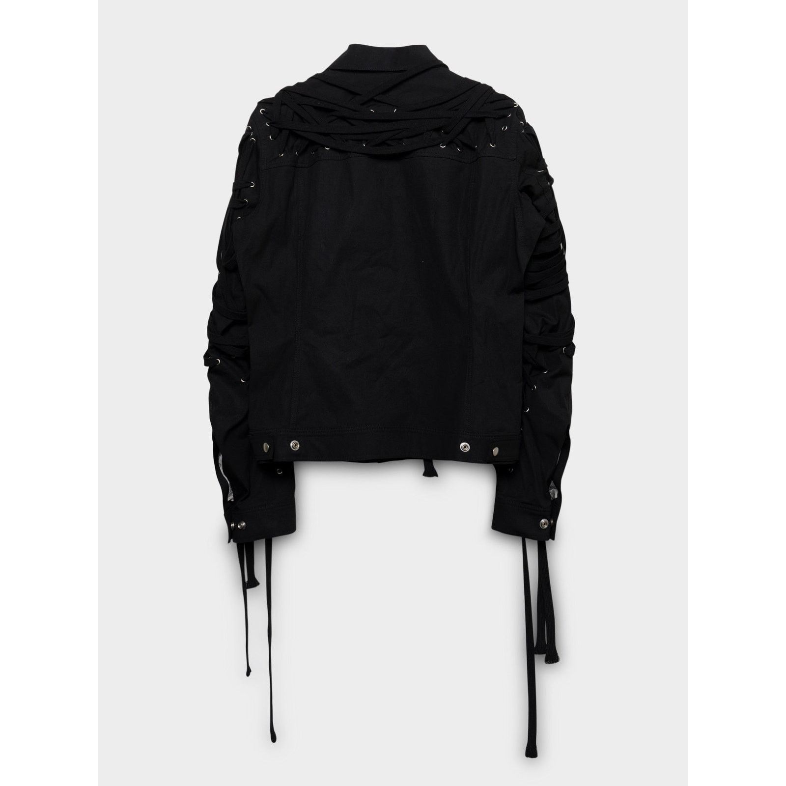 Rick Owens SS20 Triple Black Megalace Jacket Size US M / EU 48-50 / 2 - 2 Thumbnail