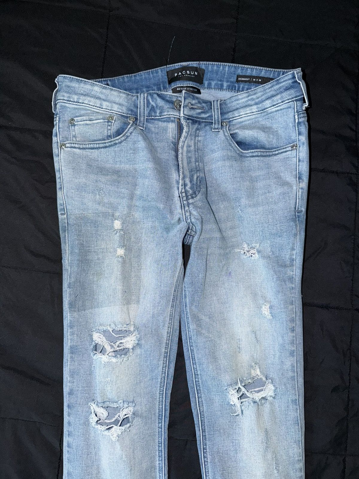Pacsun Blue Denim Jeans PacSun Skinny Size US 29 - 3 Thumbnail