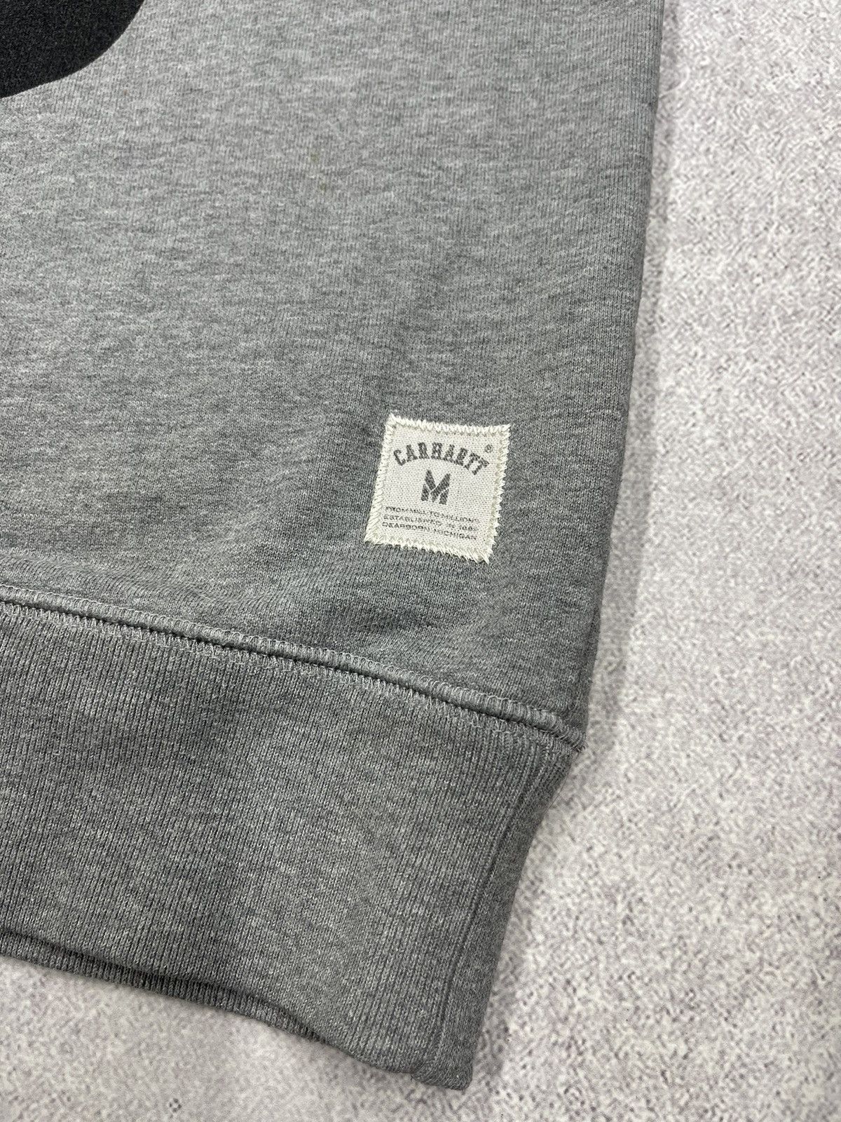 Carhartt × Carhartt Wip × Vintage Vintage Carhartt Stanford Sweatshirt Grey Big Logo Y2K Size US M / EU 48-50 / 2 - 5 Thumbnail