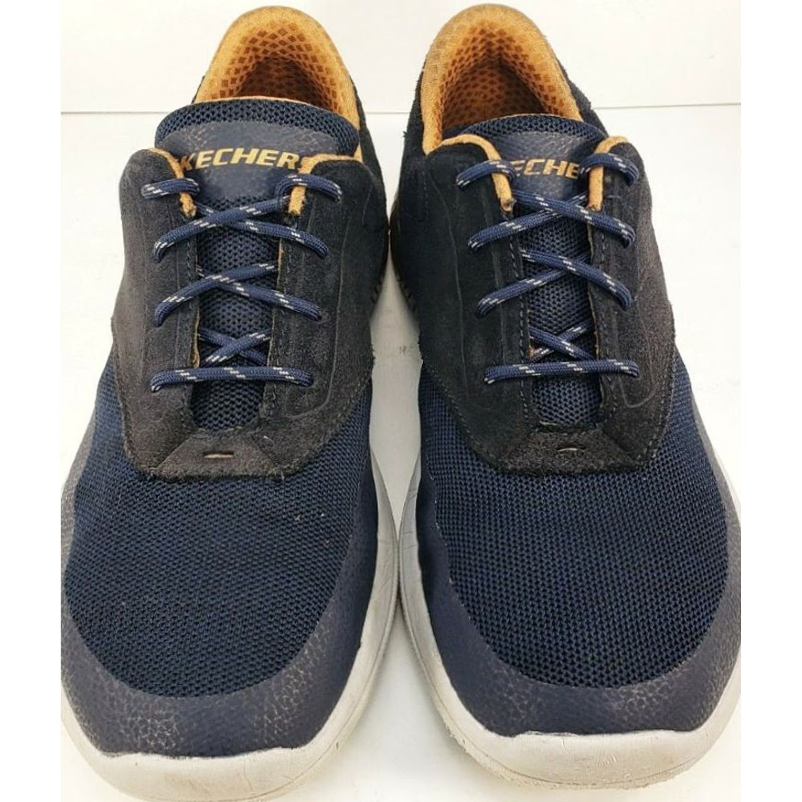 SKECHERS Skechers Relto-Meson Oxford Men's Size 11M Navy Blue Oxford Casual Mens Shoes Wide M Blue Size US 11 / EU 44 - 5 Thumbnail