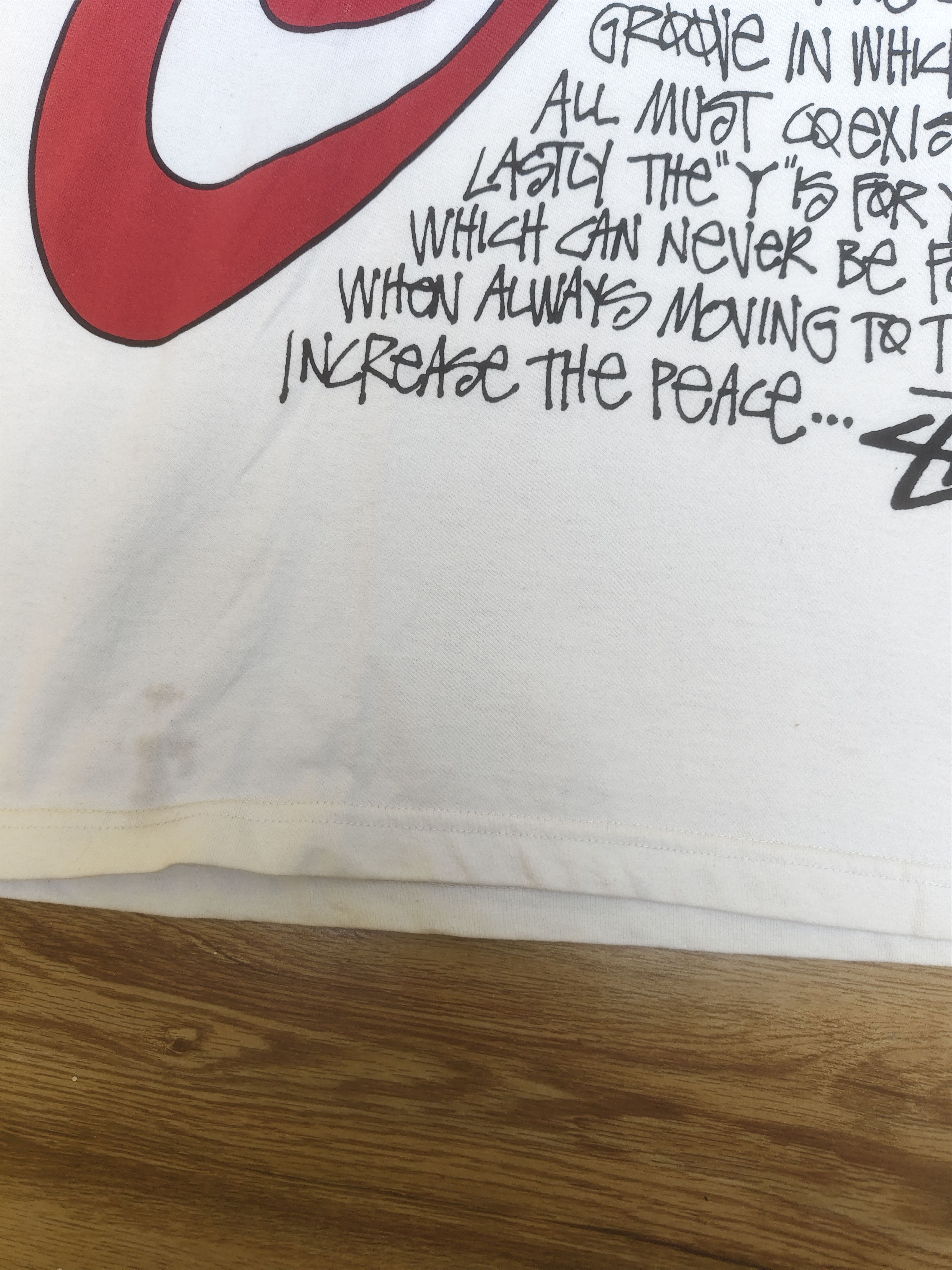 Stussy Stussy S Talk Pigment Dyed Tee White Size US L / EU 52-54 / 3 - 3 Thumbnail
