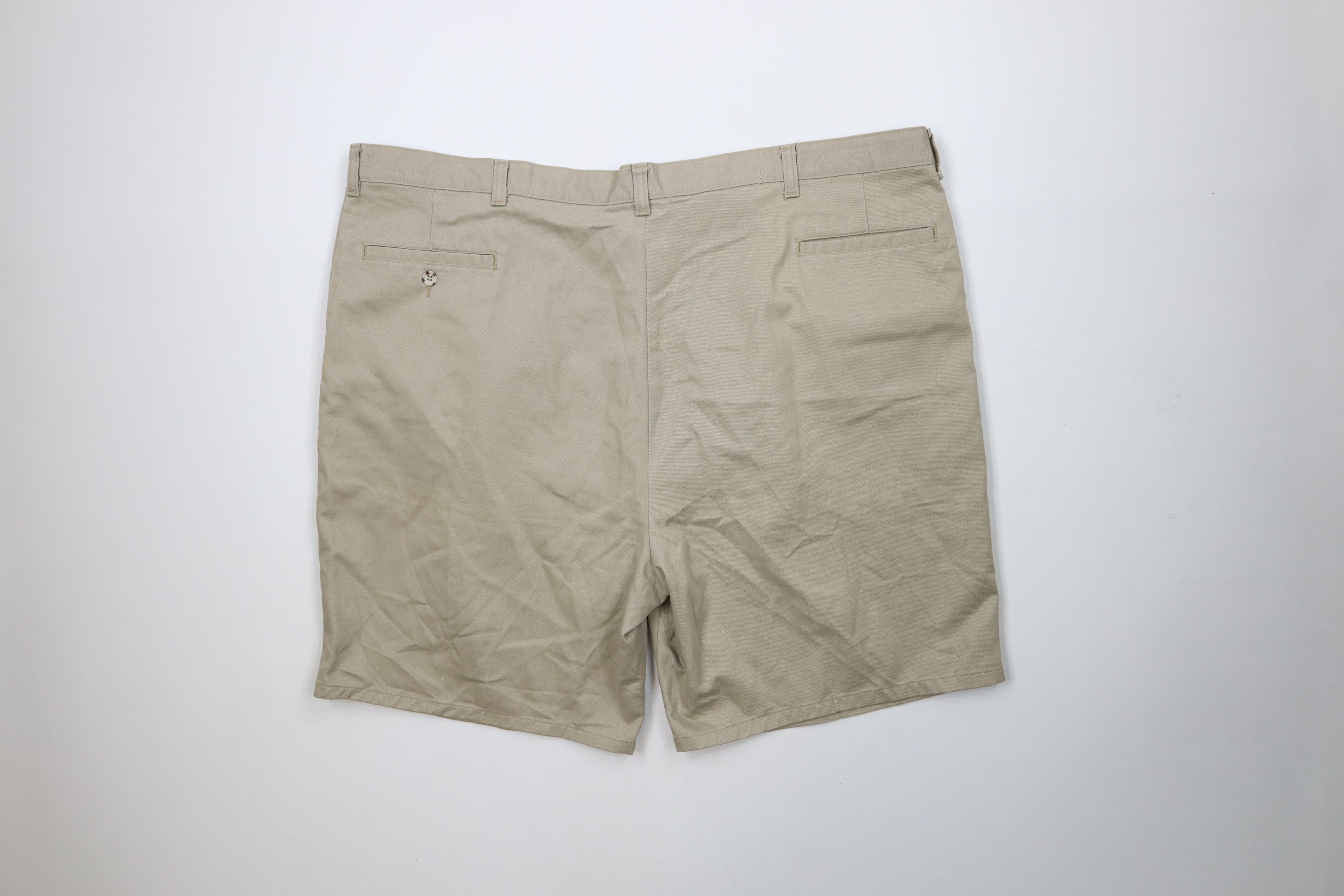 Vintage Vintage 90s Streetwear Pleated Chino Shorts Beige Cotton Size US 44 / EU 60 - 7 Thumbnail