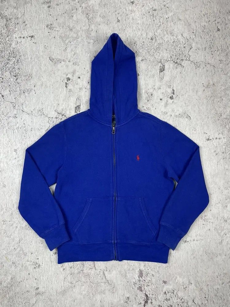 Polo Ralph Lauren Vintage Women’s Polo Ralph Lauren Basic Navy Zip Hoodie Size S / US 4 / IT 40 - 2 Thumbnail