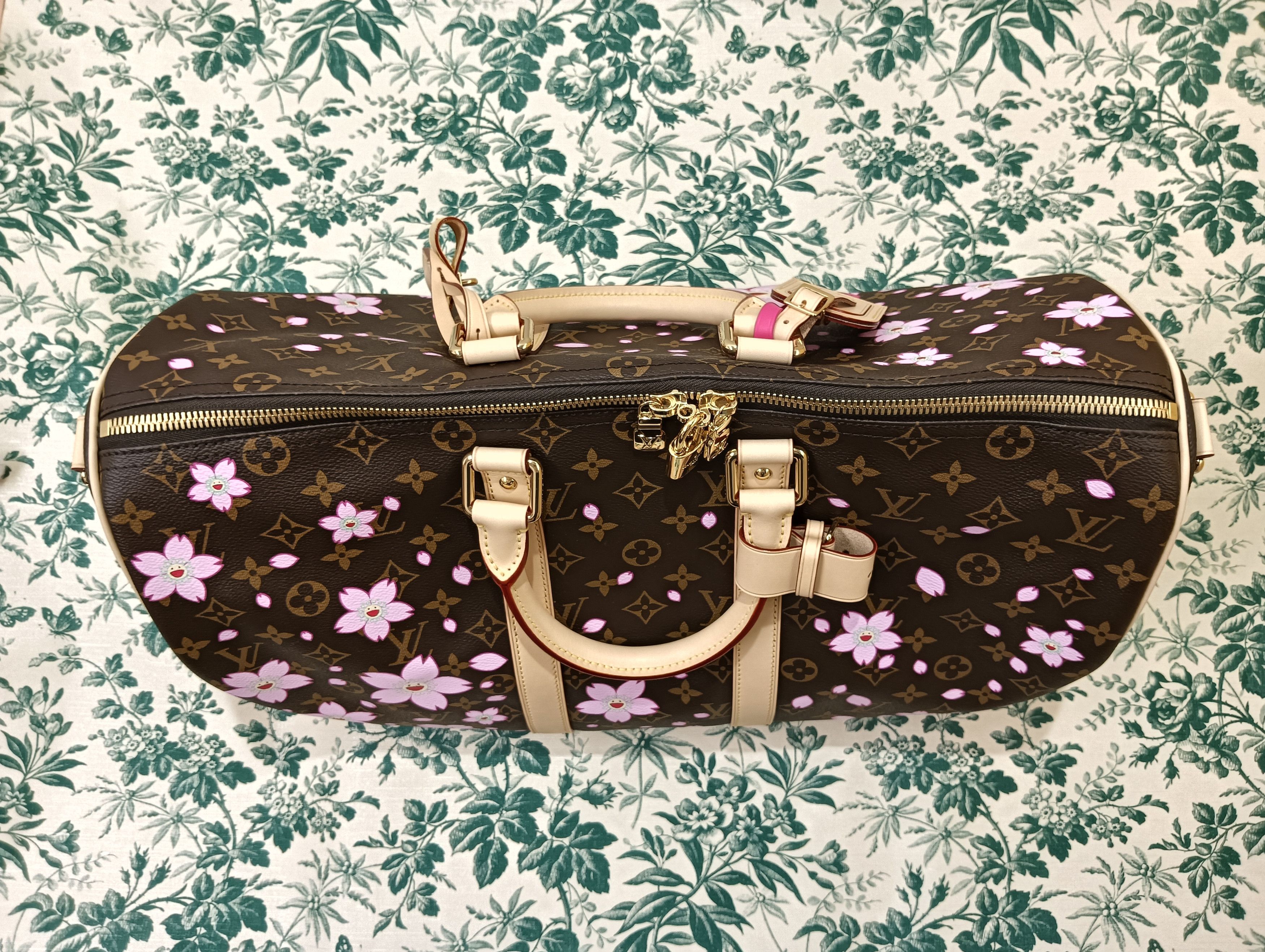 Louis Vuitton × Takashi Murakami Cherry Blossom Keepall Bandouliere 45 Size ONE SIZE - 4 Thumbnail