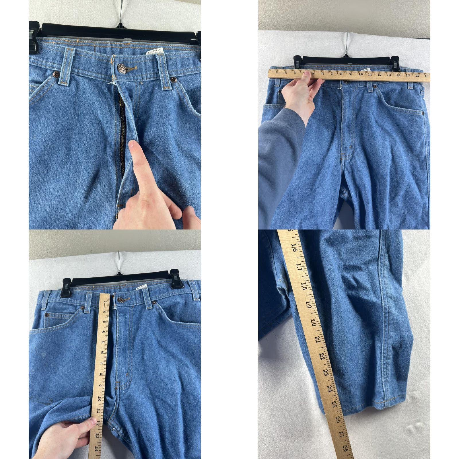Levi's VINTAGE Levi's Denim Jeans Baggy Straight Leg 34x26 Medium Wash Blue USA Levi's 505 Mens Jeans Straight 34 Regular Blue Baggy Vintage Mens Jeans Size US 34 / EU 50 - 8 Thumbnail