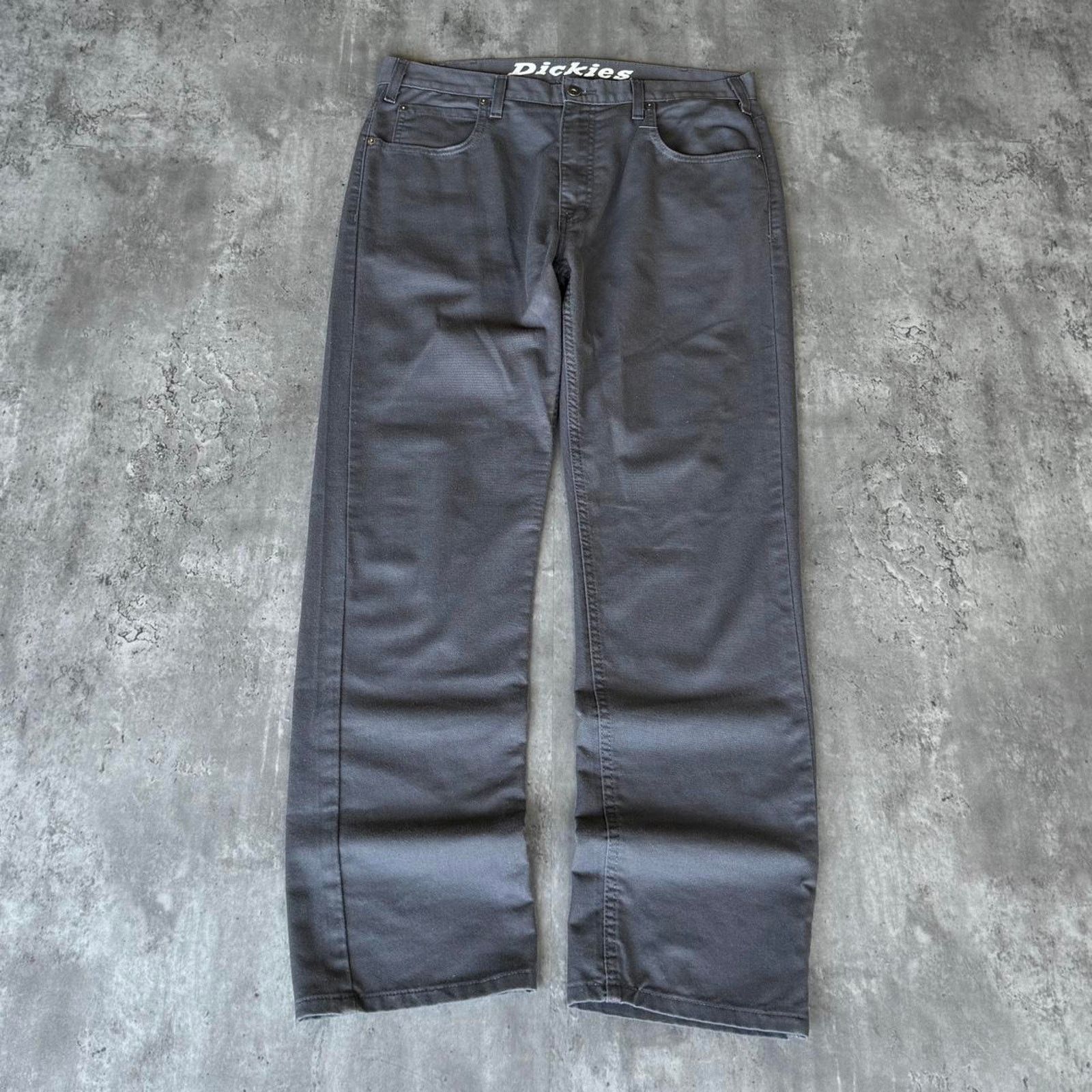 Dickies × Vintage Y2K Baggy Grey Dickies Casual Skater Chino Grunge Pants Size US 34 / EU 50 - 1 Thumbnail