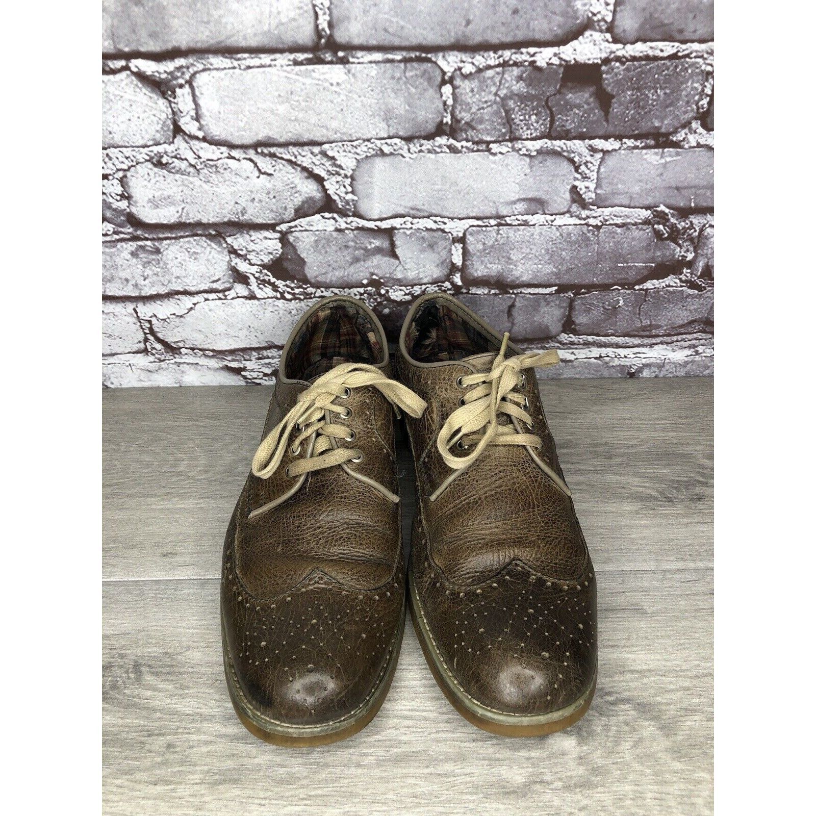 Bed Stu Bed Stu Brown Leather Wingtip Oxfords Casual Lace Up Shoes M Size US 9.5 / EU 42-43 - 19 Thumbnail