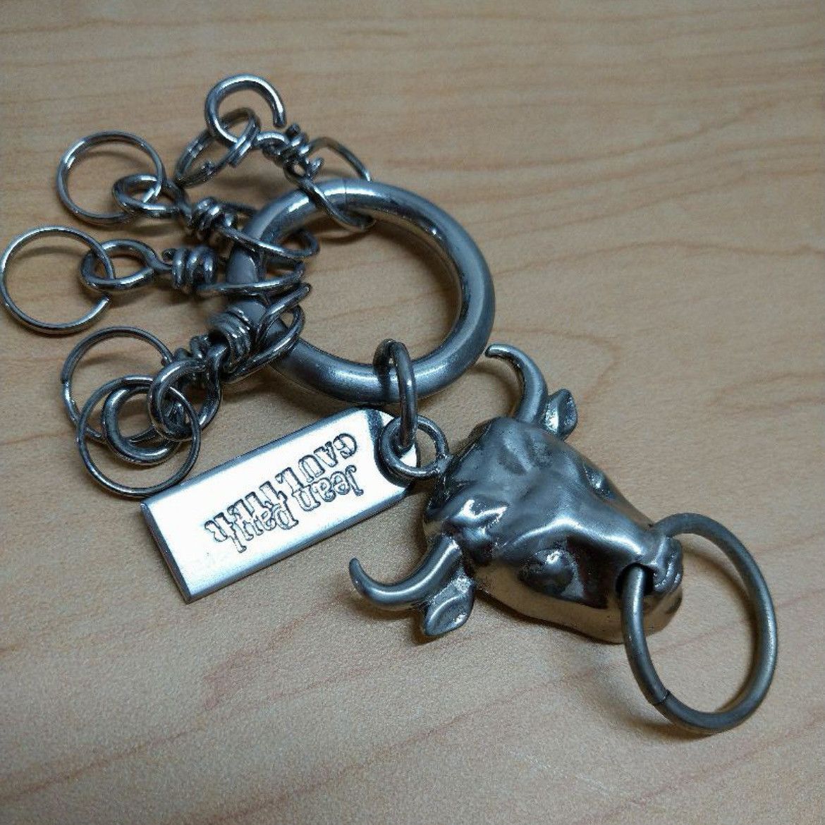 Jean Paul Gaultier Silver Bull Logo Keychain Size ONE SIZE - 2 Thumbnail