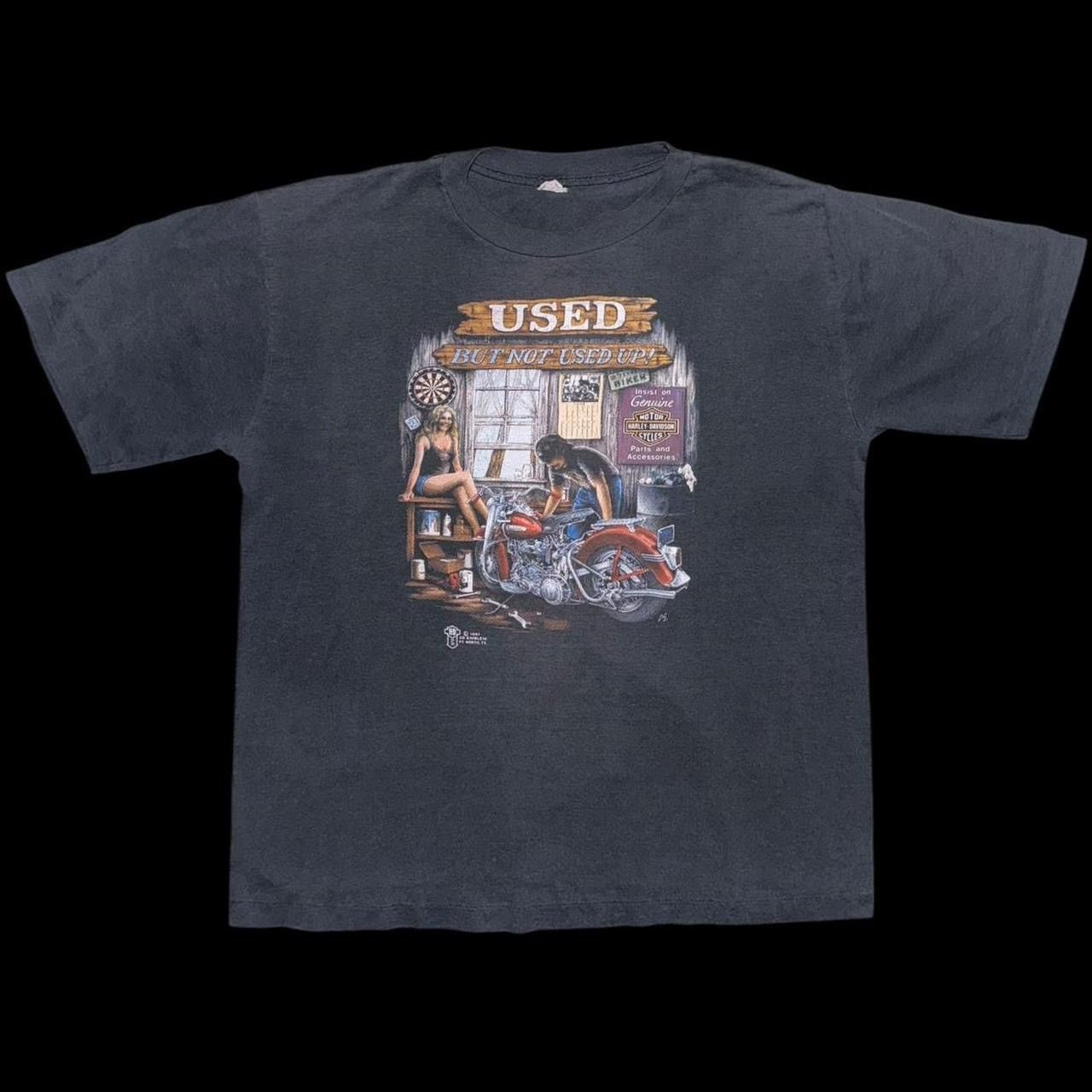 Harley Davidson × Vintage 1987 Harley Davidson 3-D Emblem 3D Used But Not Used Up Tee Size US XXL / EU 58 / 5 - 6 Thumbnail
