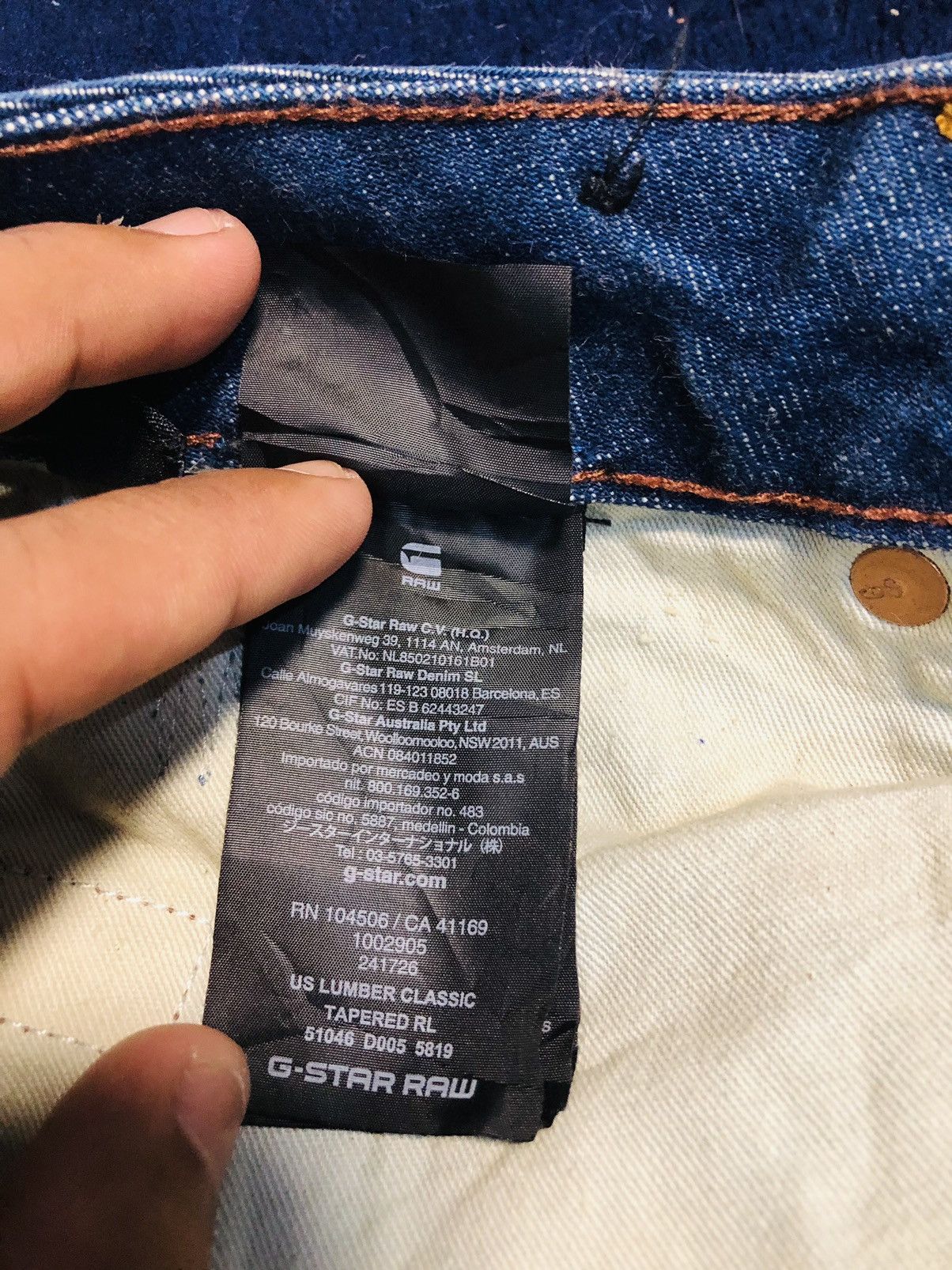 G-Star × Vintage G-Star Distressed Style Denim Jeans (1) Size US 30 / EU 46 - 15 Thumbnail