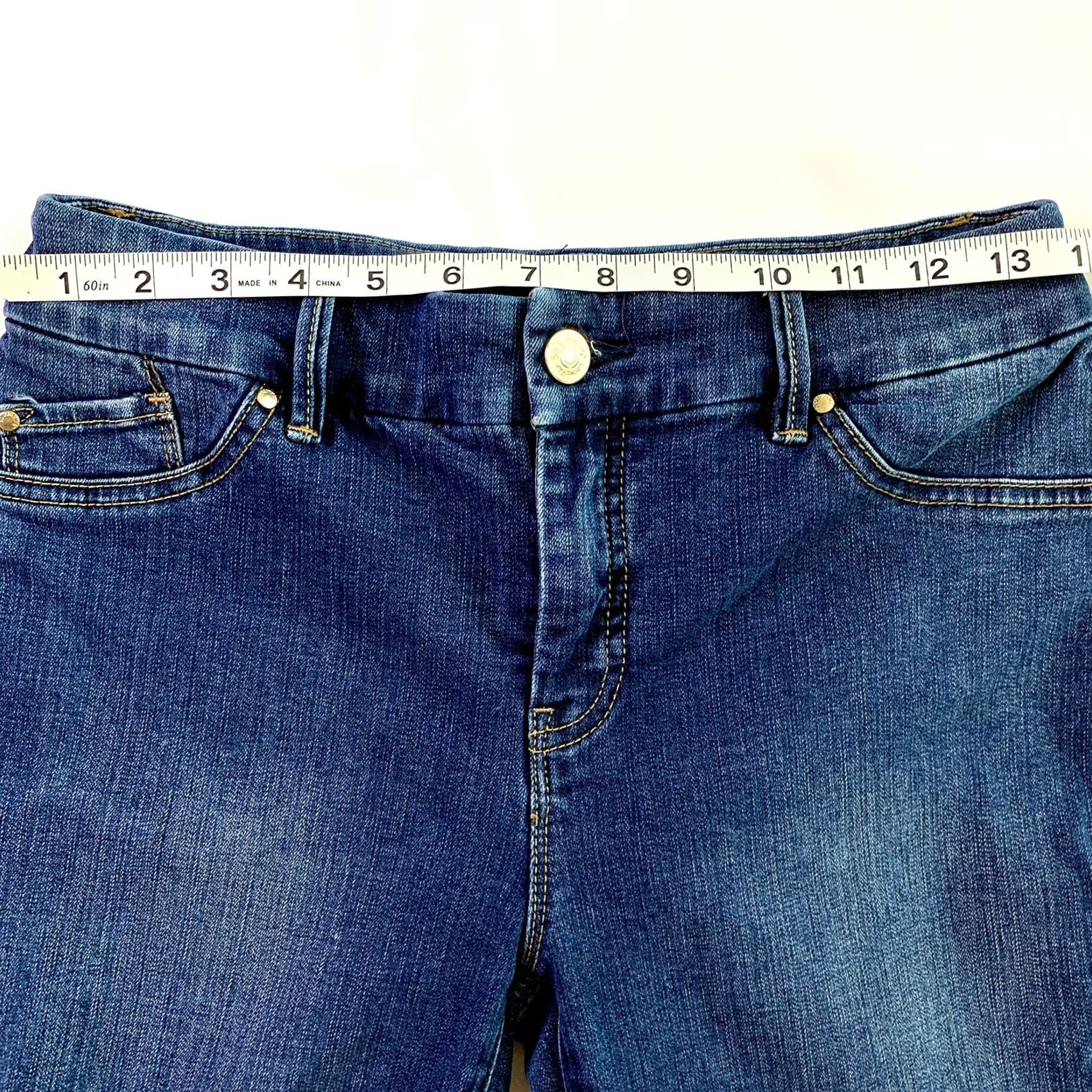 Vintage Chico’s So Slimming Slim Leg Ankle Women’s Jeans 27x26 Approximate Denim Blue 27 in 5-Pocket Design Slimming Jeans Womens Size 27" / US 4 / IT 40 - 7 Thumbnail