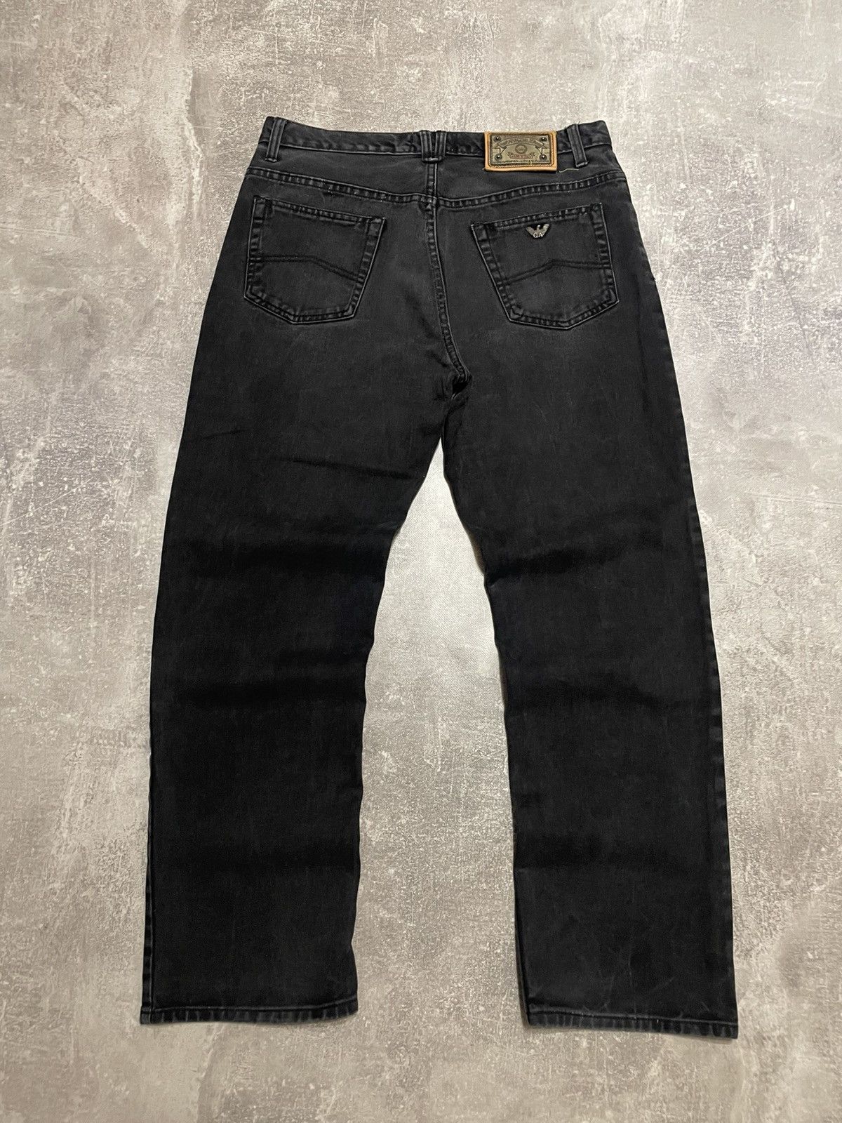 Armani Vintage Armani Jeans Black Regular Fit Denim Size 34 Size US 34 / EU 50 - 1 Thumbnail