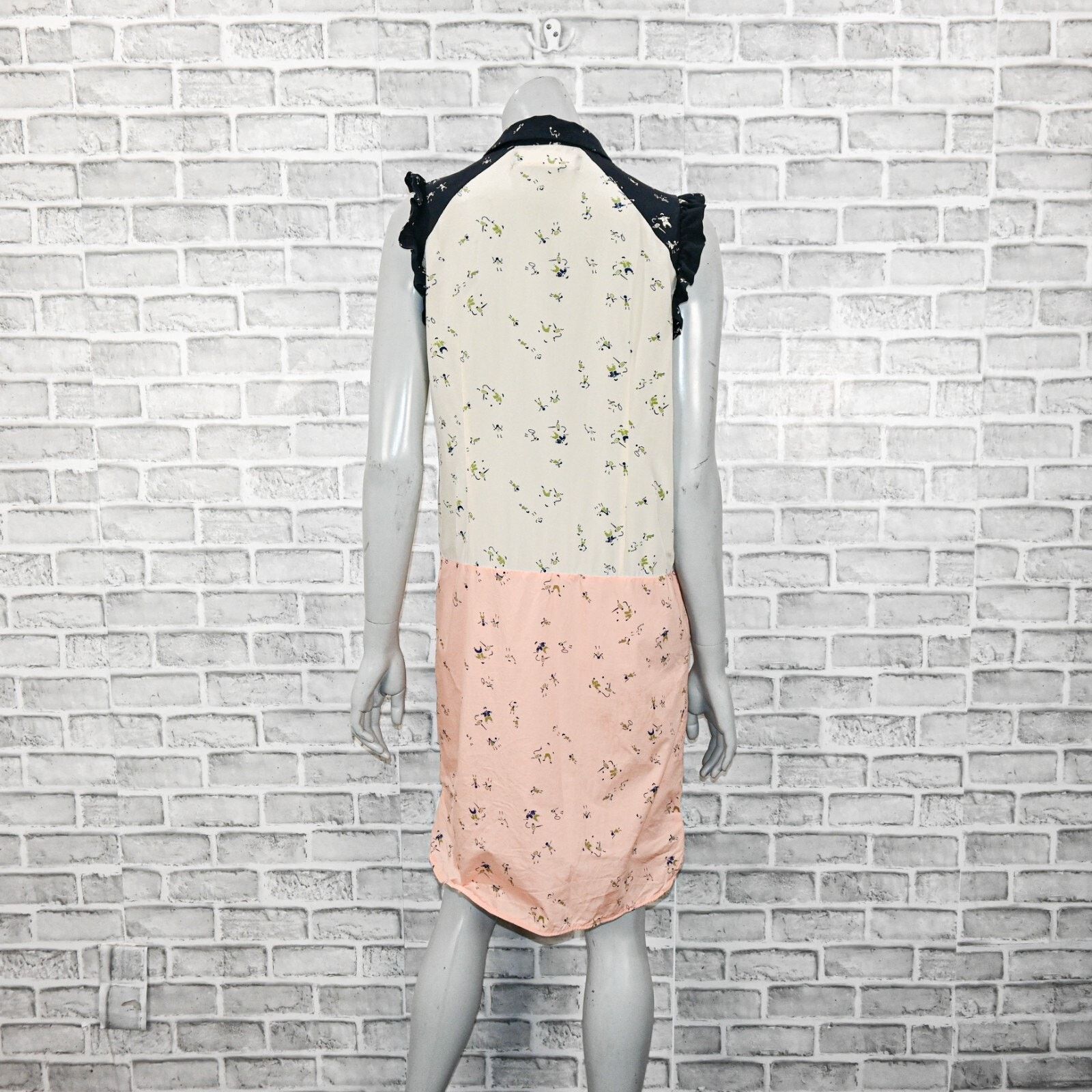 Marni MARNI Sleeveless Button front Dress Silk Cotton color block Size M / US 6-8 / IT 42-44 - 5 Thumbnail
