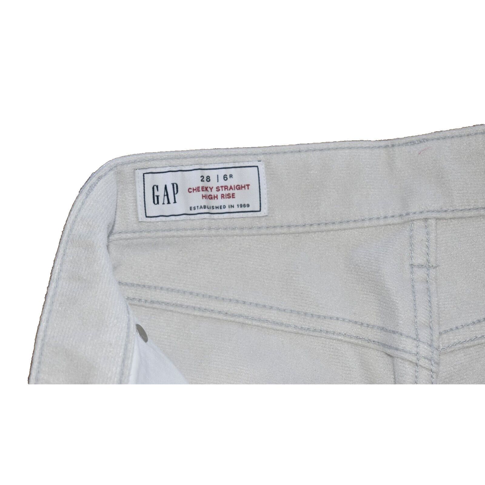 Gap NEW GAP Cheeky Straight Hi Rise Vegan Leather Jeans 28 $98 Size 28" / US 6 / IT 42 - 5 Thumbnail