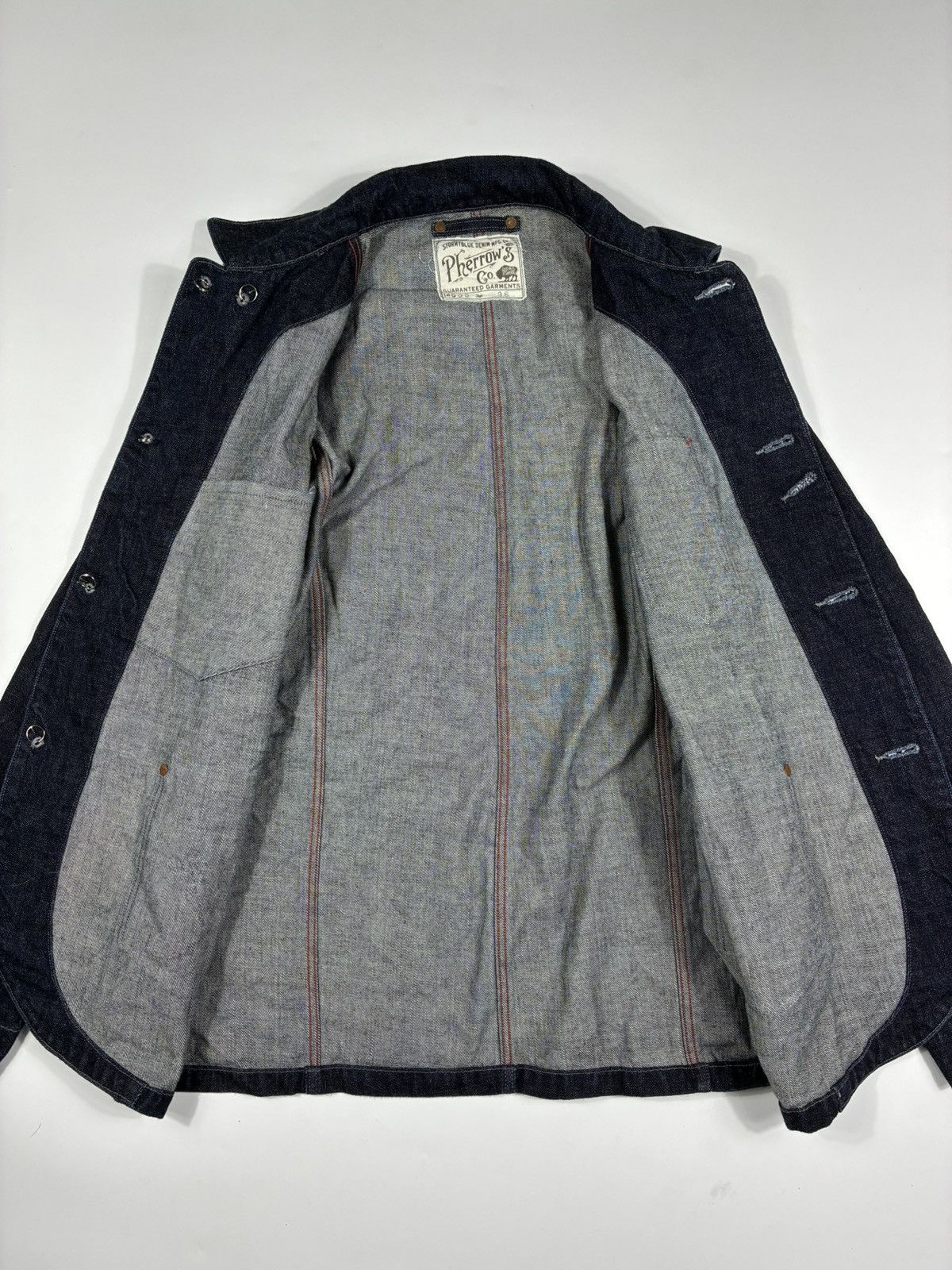 Pherrow's Pherrow's Co. 1920’s Style Denim Jacket Lot 555 Size US M / EU 48-50 / 2 - 6 Thumbnail