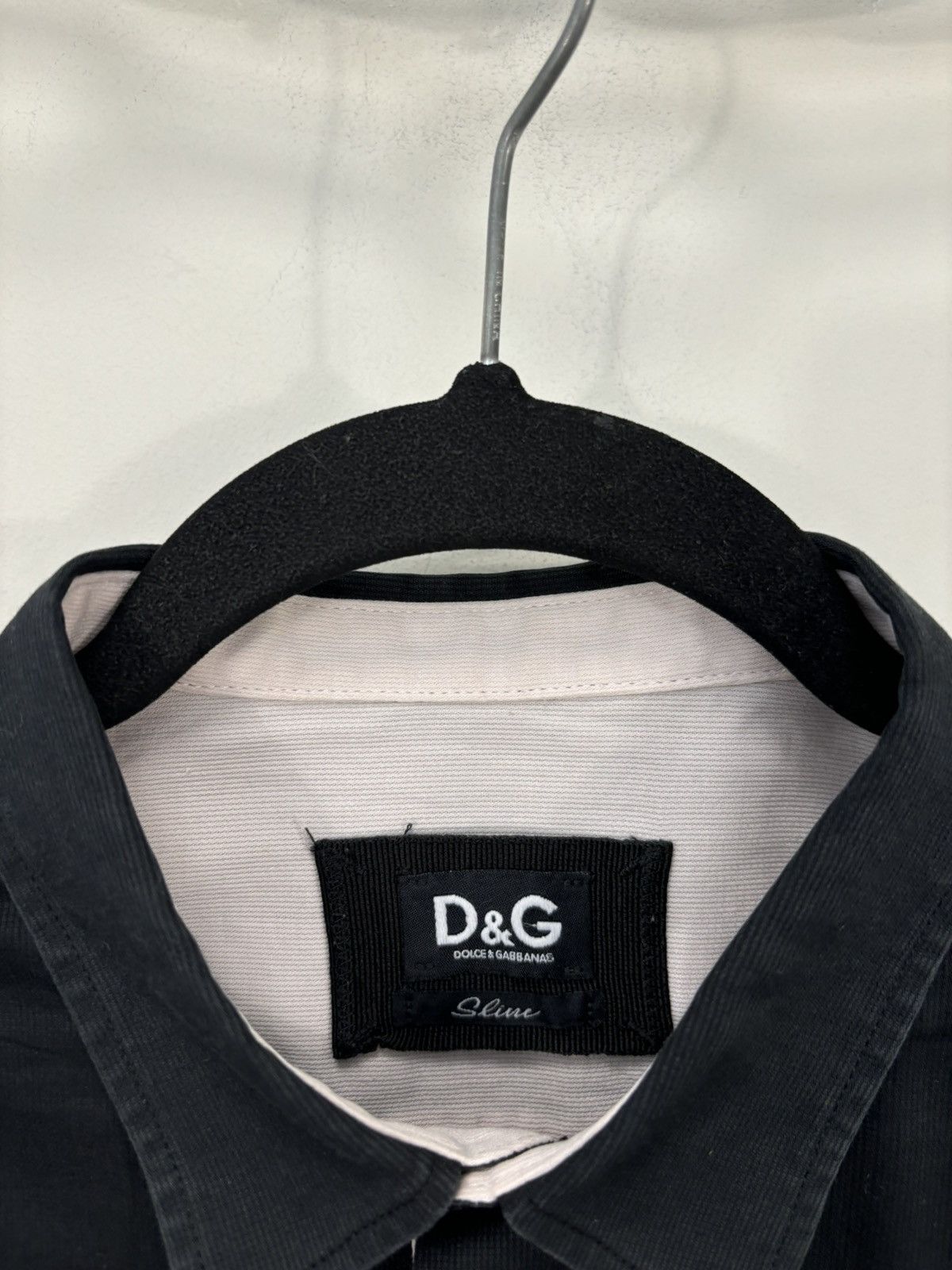 Dolce & Gabbana Vintage Dolce & Gabbana Men’s Black Luxury Button Up Shirt Size US S / EU 44-46 / 1 - 10 Thumbnail