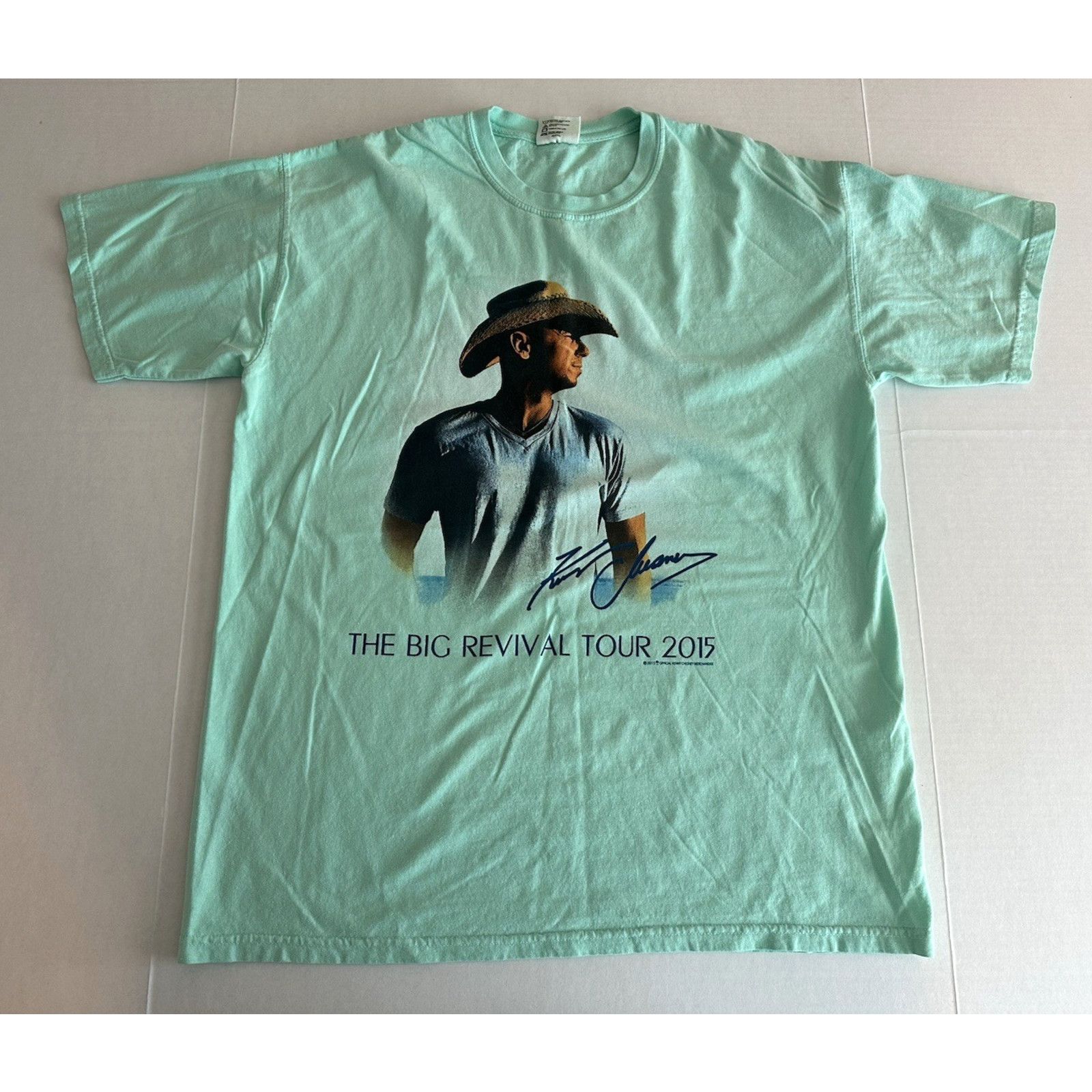 Other Kenny Chesney The Big Revival 2015 Concert T-shirt Green LRG Size US L / EU 52-54 / 3 - 1 Thumbnail