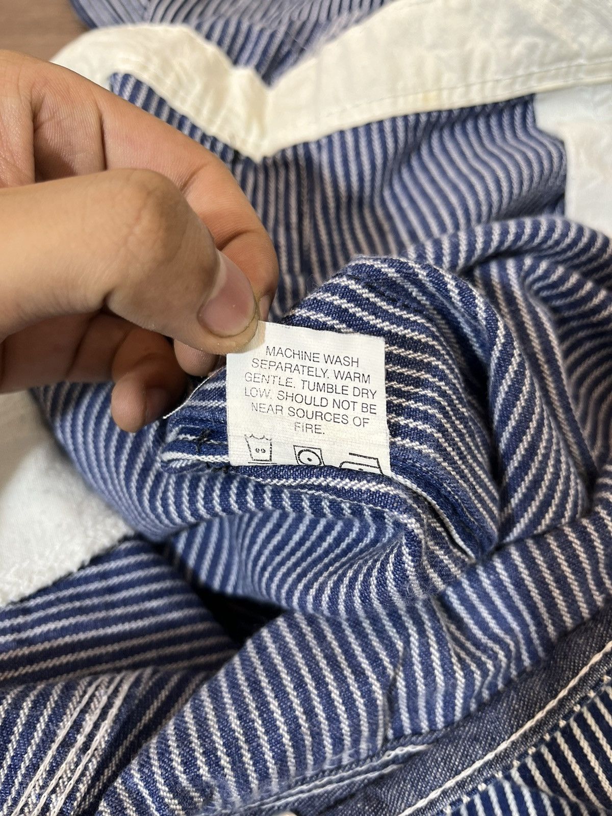 Pointer × Vintage Pointer Vintage Hickory Stripe Carpenter Overalls Size US 36 / EU 52 - 15 Thumbnail